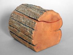 Cassettiera organica a forma di tronco intagliata a mano