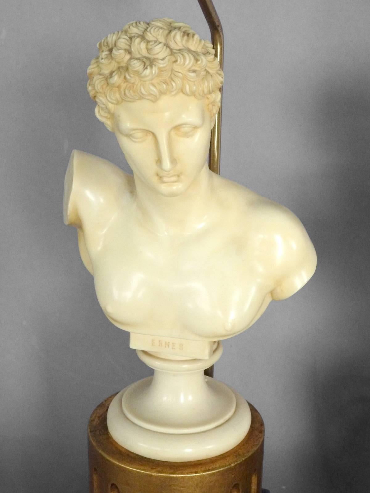 grecian bust table lamp