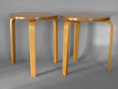 Pair of Alvar Aalto Stack Stools Side Tables