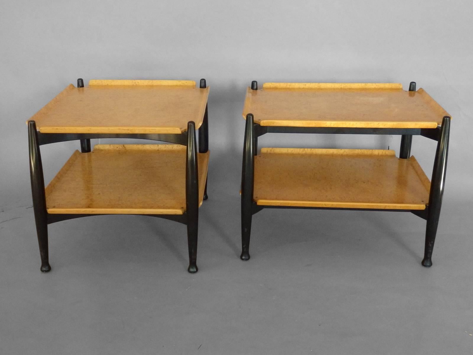 Pair of occasional tables by Edward Wormley, Dunbar for moderns.