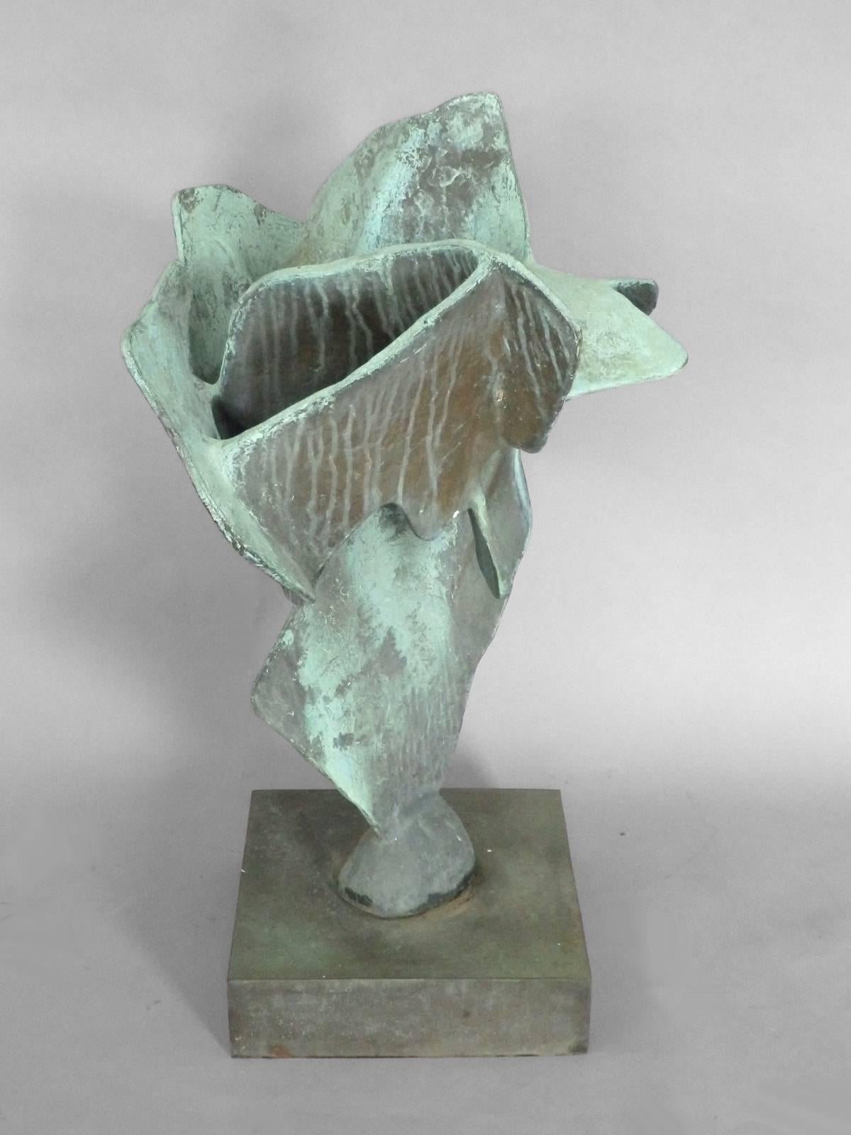 organic abstract bronze sculpture brancusi