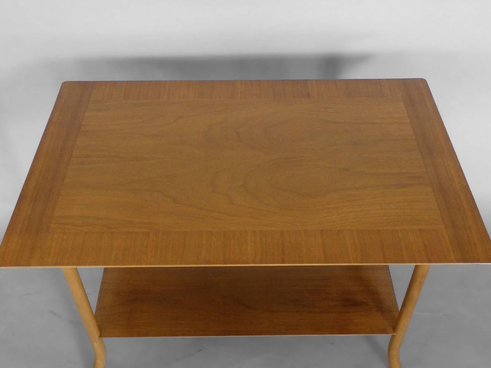 Mid-Century Modern Pair of Walnut Robsjohn Gibbings Widdicomb Side Tables