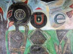 James C. Harrison Modernist Oil on Canvas