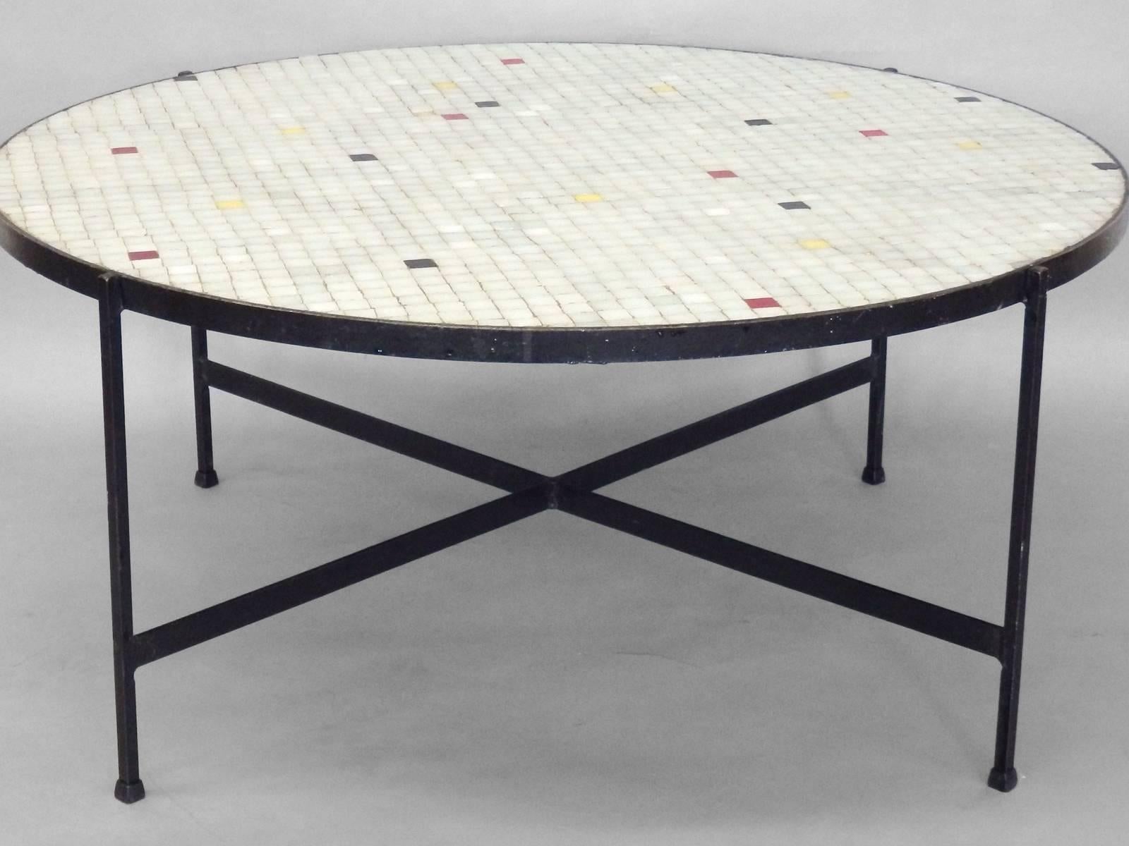 glass tile coffee table