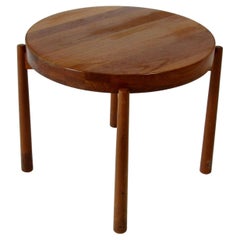 Jens Harald Quistgaard, Danemark : table d'appoint en teck avec plateau inversé