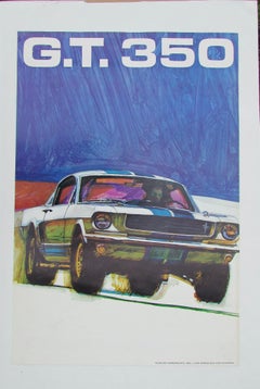 Affiche de la Shelby American Mustang GT 350, milieu des années 1960