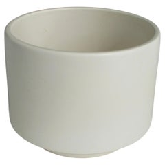 California modern Architectural Pottery style matte white planter pot