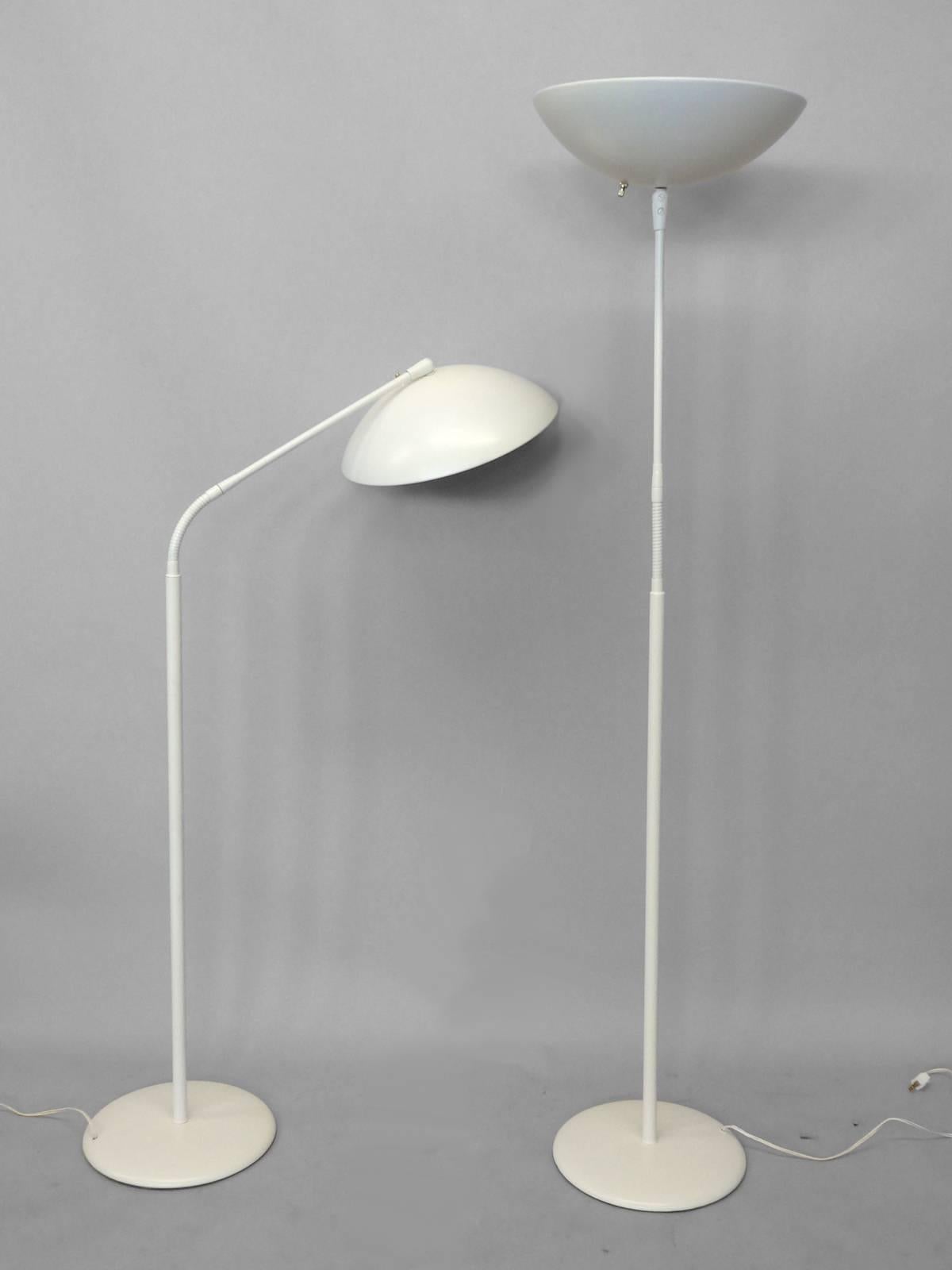Pair of Gerald Thurston for Lightolier floor lamps.
             