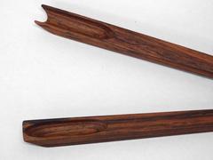 Asian Style Minimalist Rosewood Salad Servers