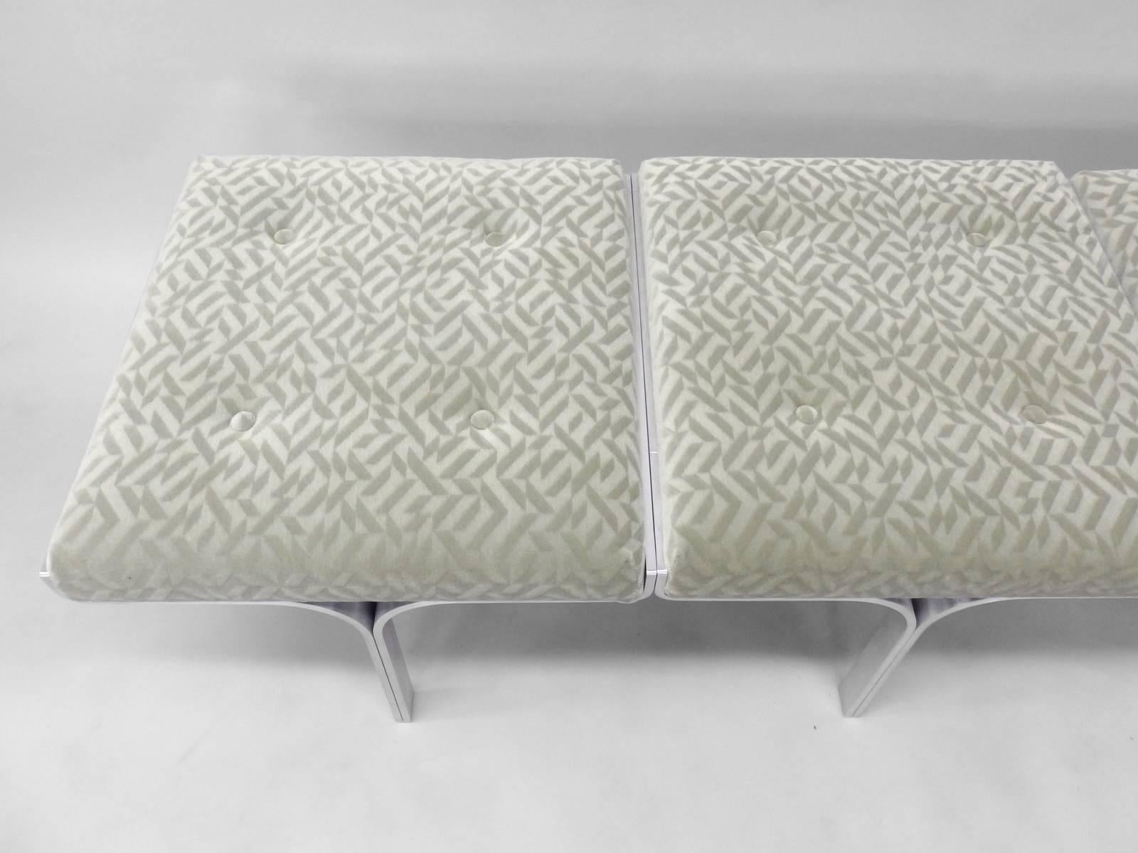 John Behringer for J G Furniture Company. Frshly upholstered in Knoll textile patterned Mohair . 