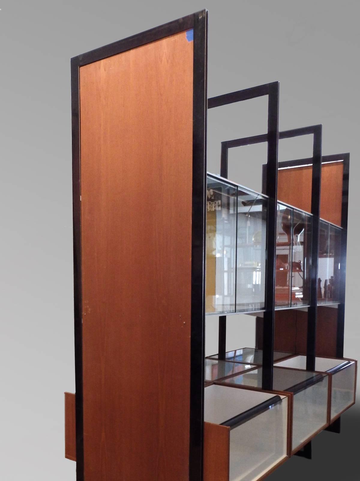 American   Custom Contract George Nelson Walk Around CSS Display Case Room Divider