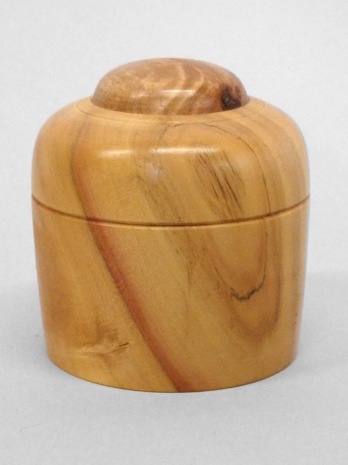 Four Studio Turned Wood Gift Canisters by Steve Sharpe For Sale 1