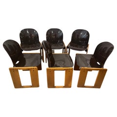 6 Chairs Afra Y Tobbia Scarpa Model Dialogo by B/B Italie
