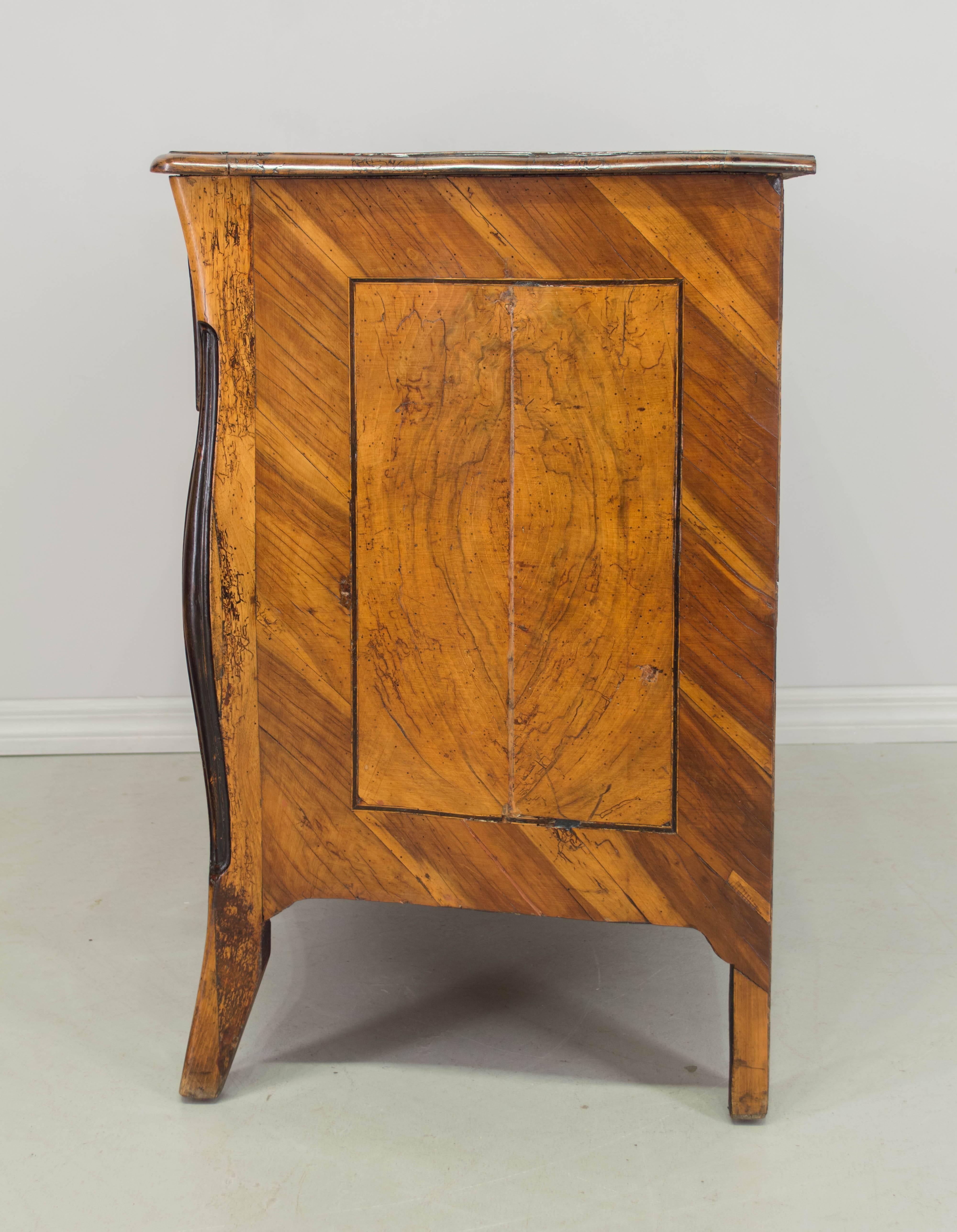 18th Century and Earlier 18th Century Louis XV Serpentine Commode or Chest of Drawers