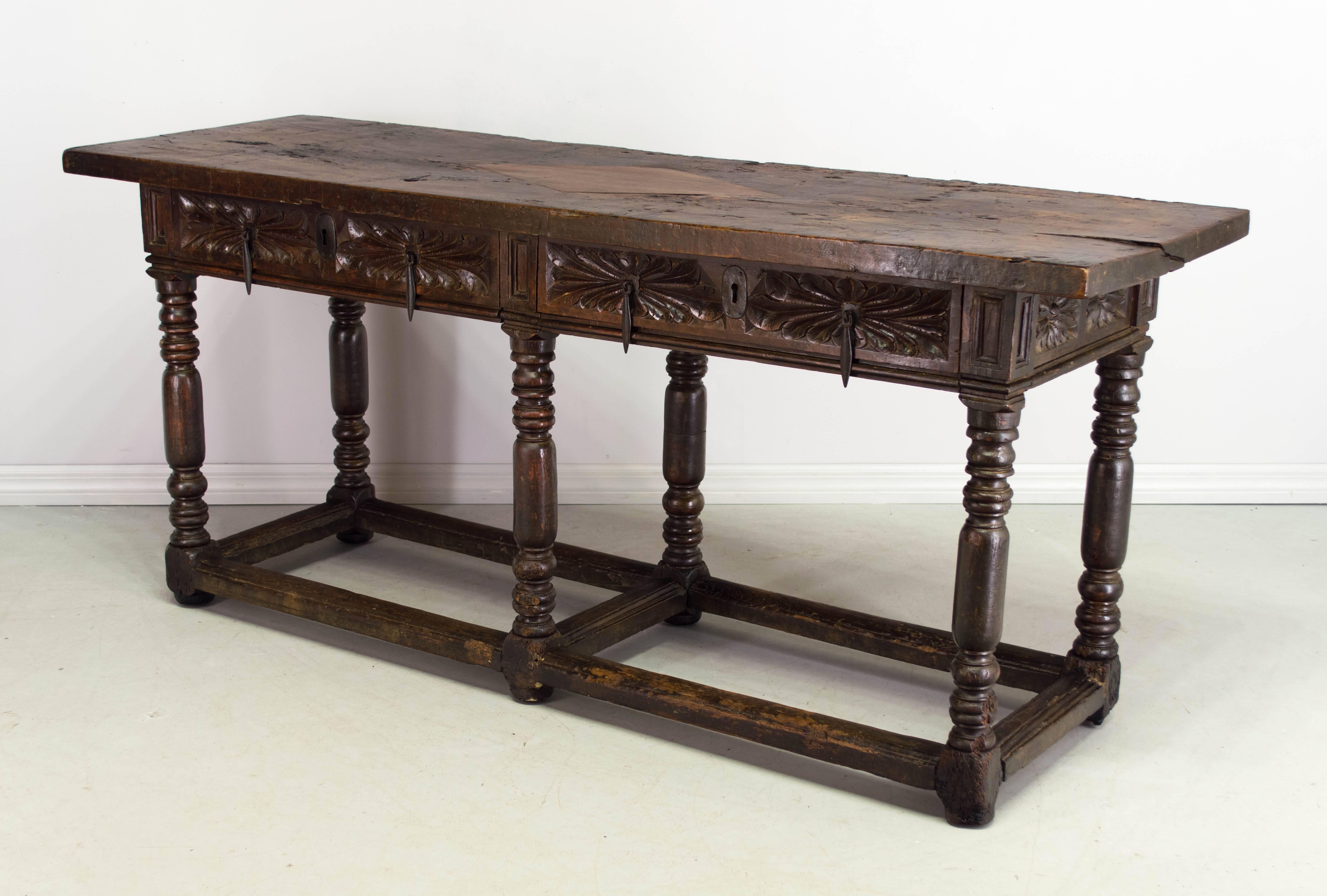 18th Century Spanish Baroque Console Table In Good Condition In Winter Park, FL