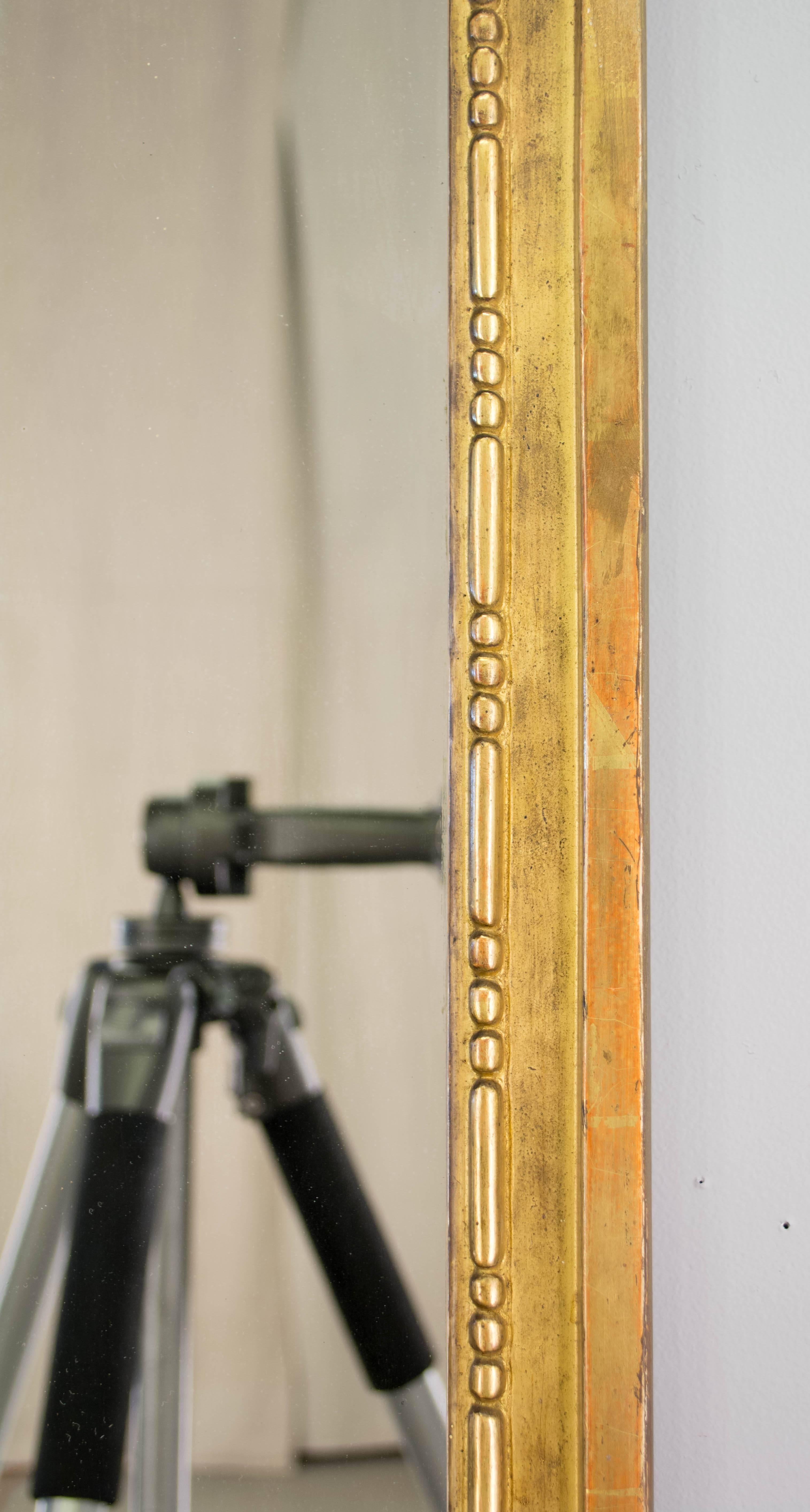 20th Century French Louis XVI Style Gilded Mirror