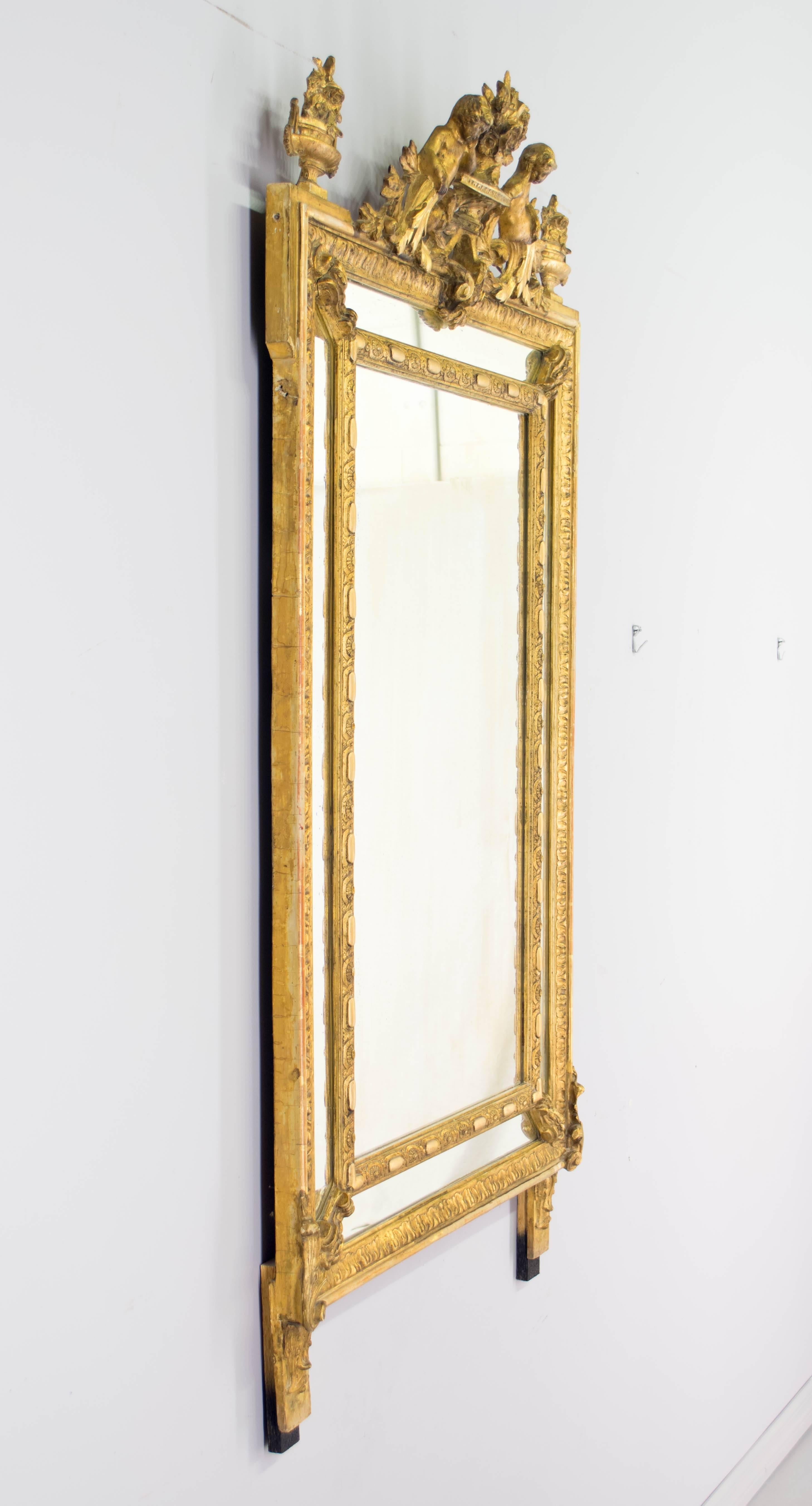 19th Century Napoleon III Gilt Mirror 4
