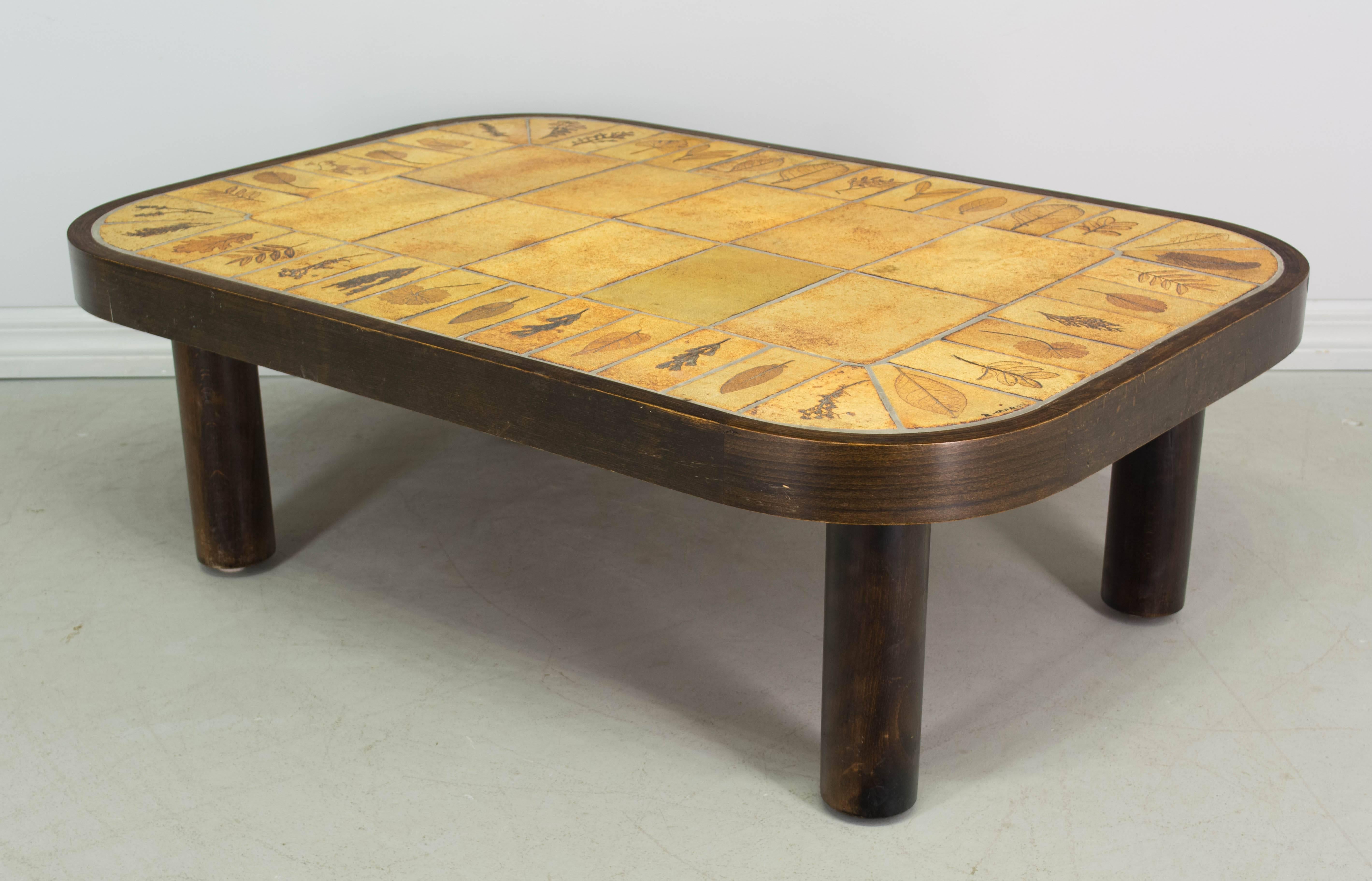 Roger Capron Ceramic Tile Top Coffee Table 1