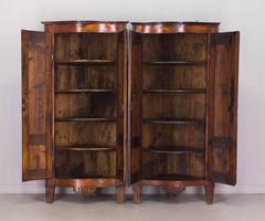 Pair of 18th Century French Country Corner Cabinets