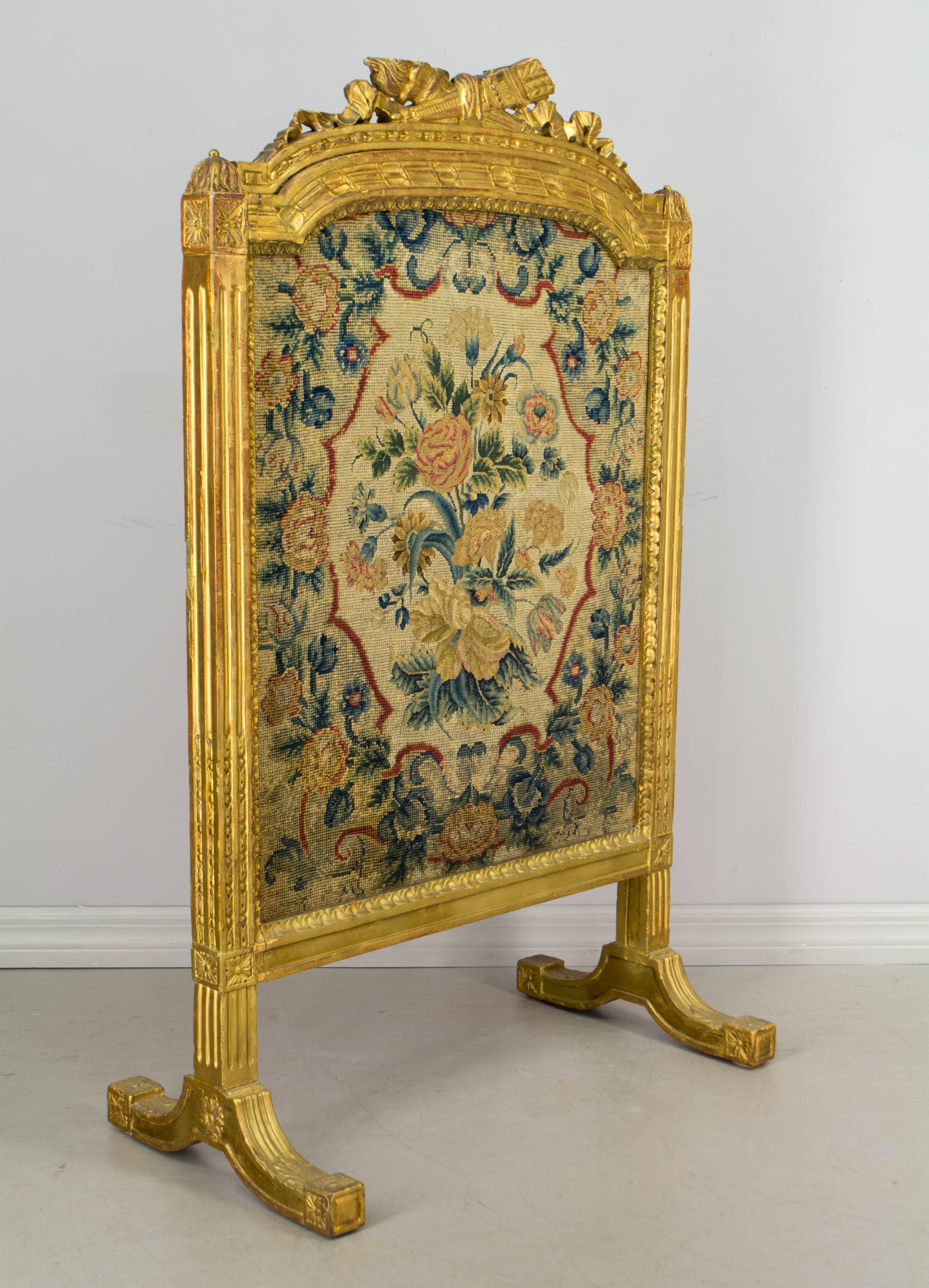 French 19th Century Louis XVI Style Fire Screen