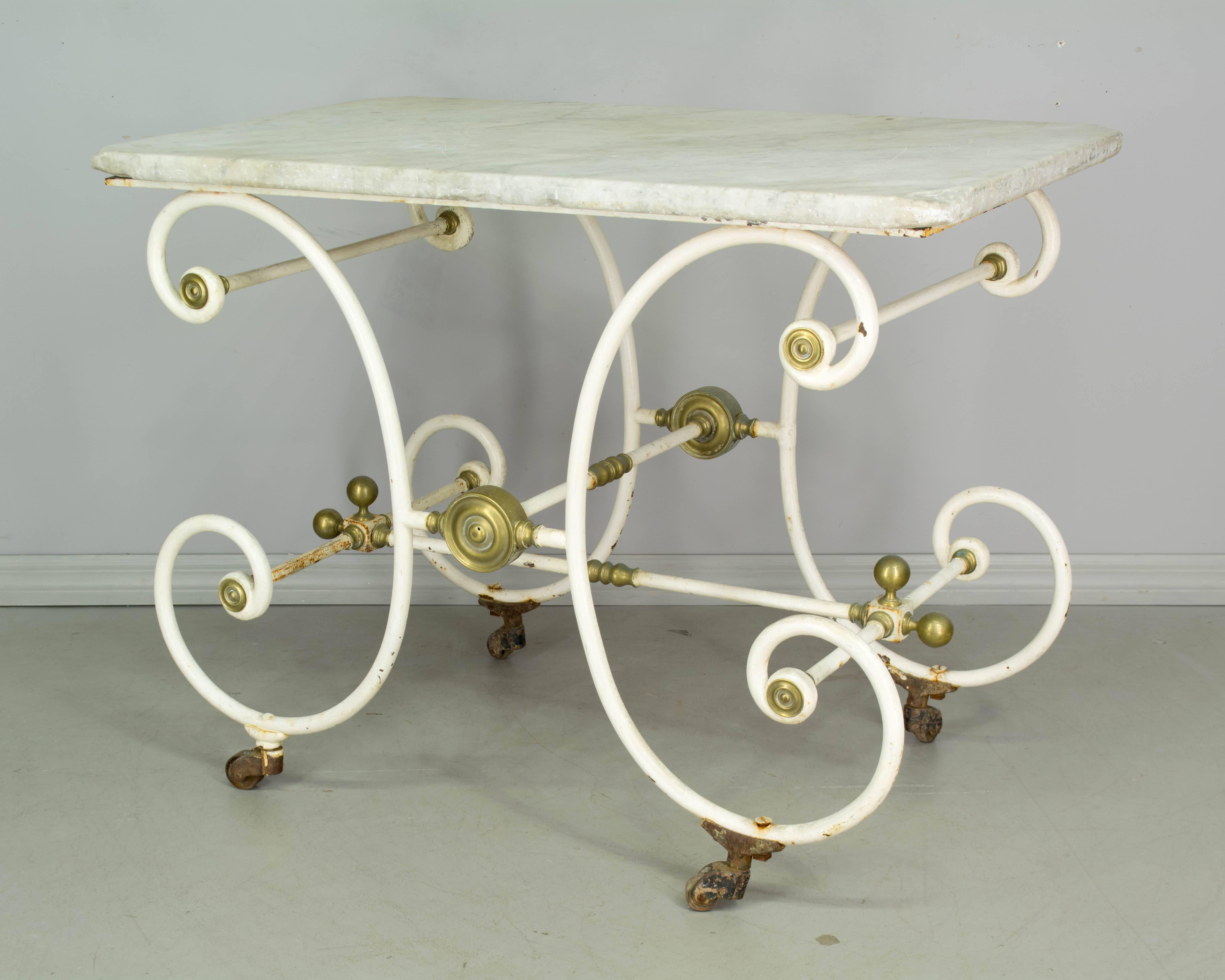 19th Century French Iron Baker's Table 3