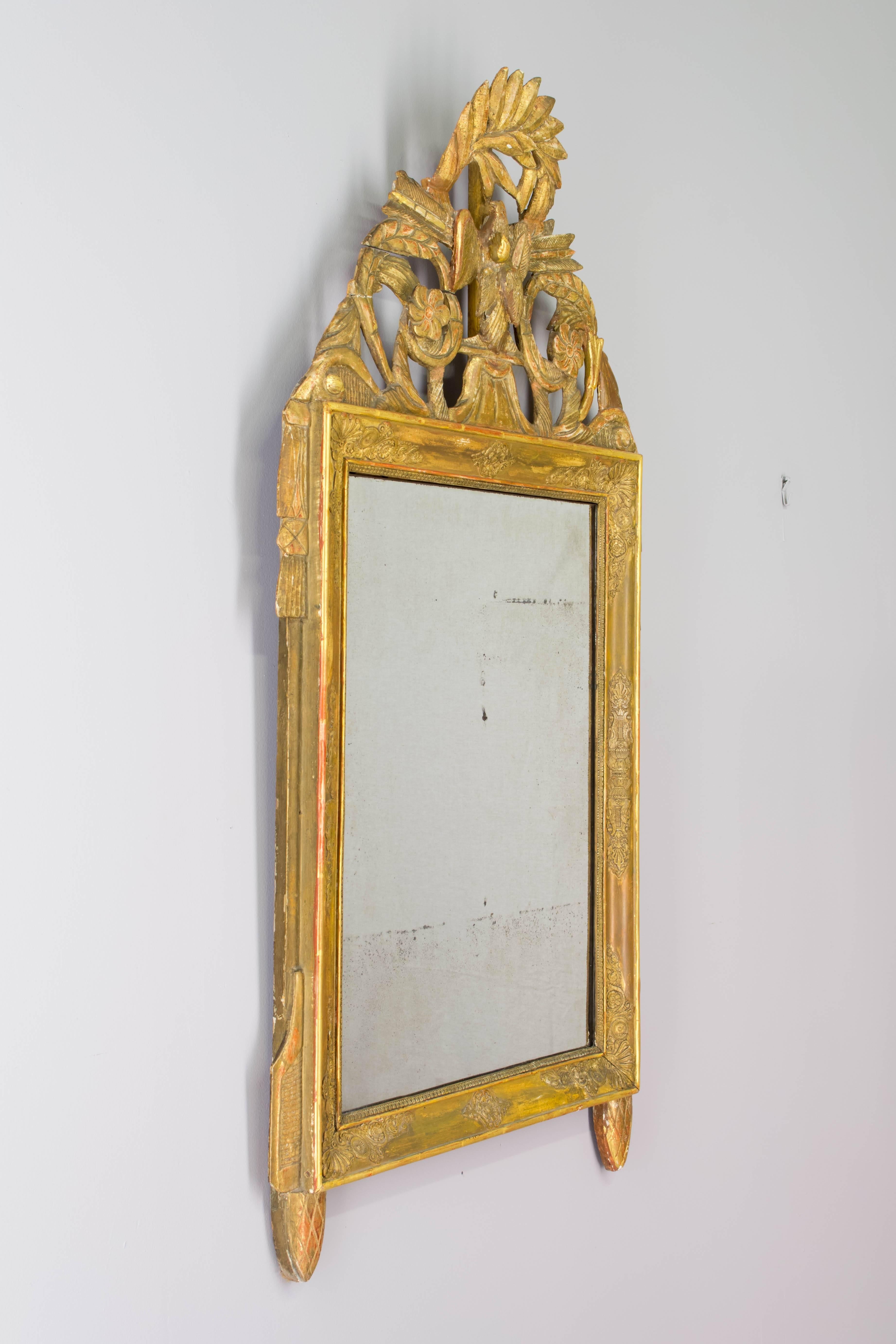 French 19th Century Louis XVI Style Bridal Mirror