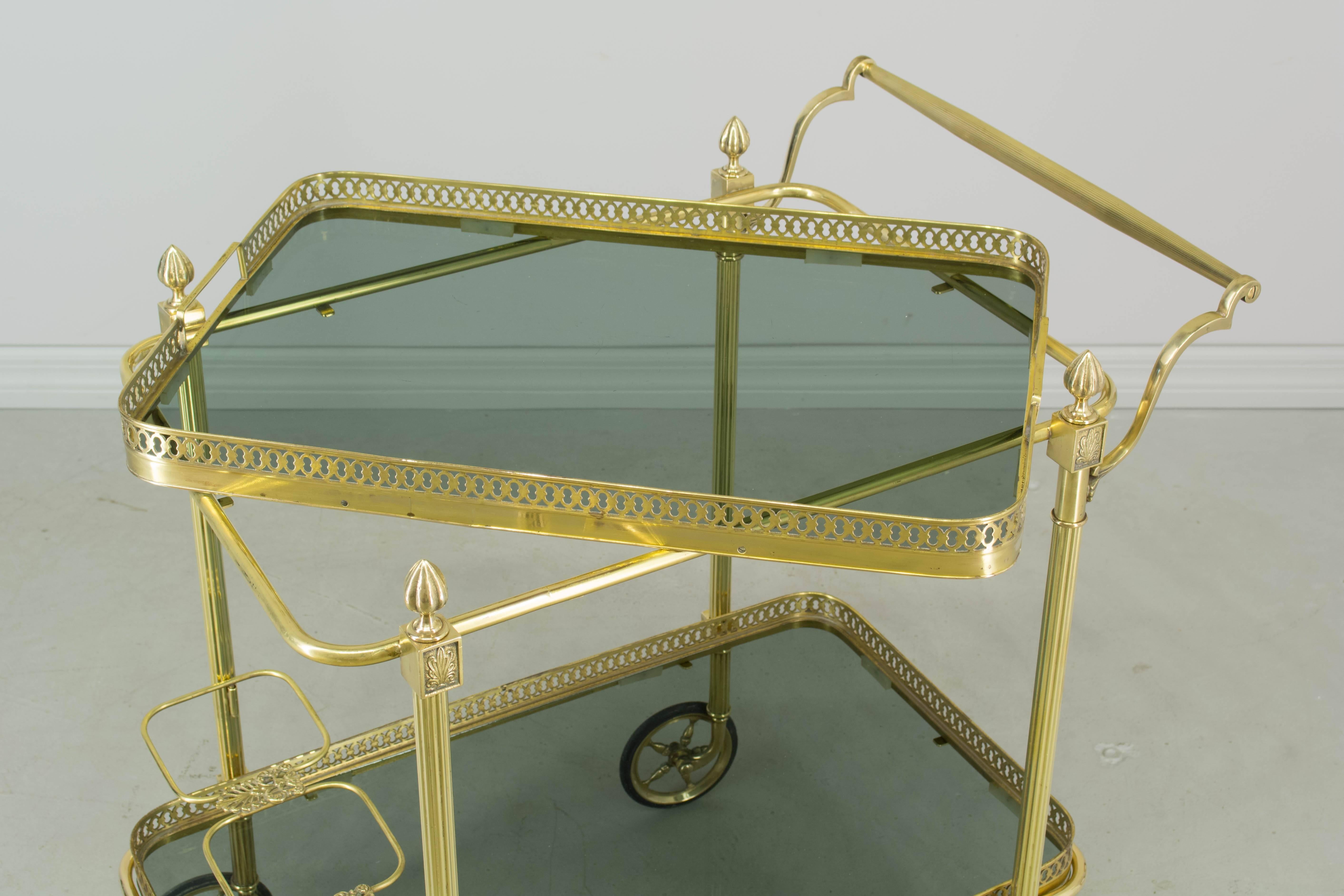 French Brass Bar Cart 3