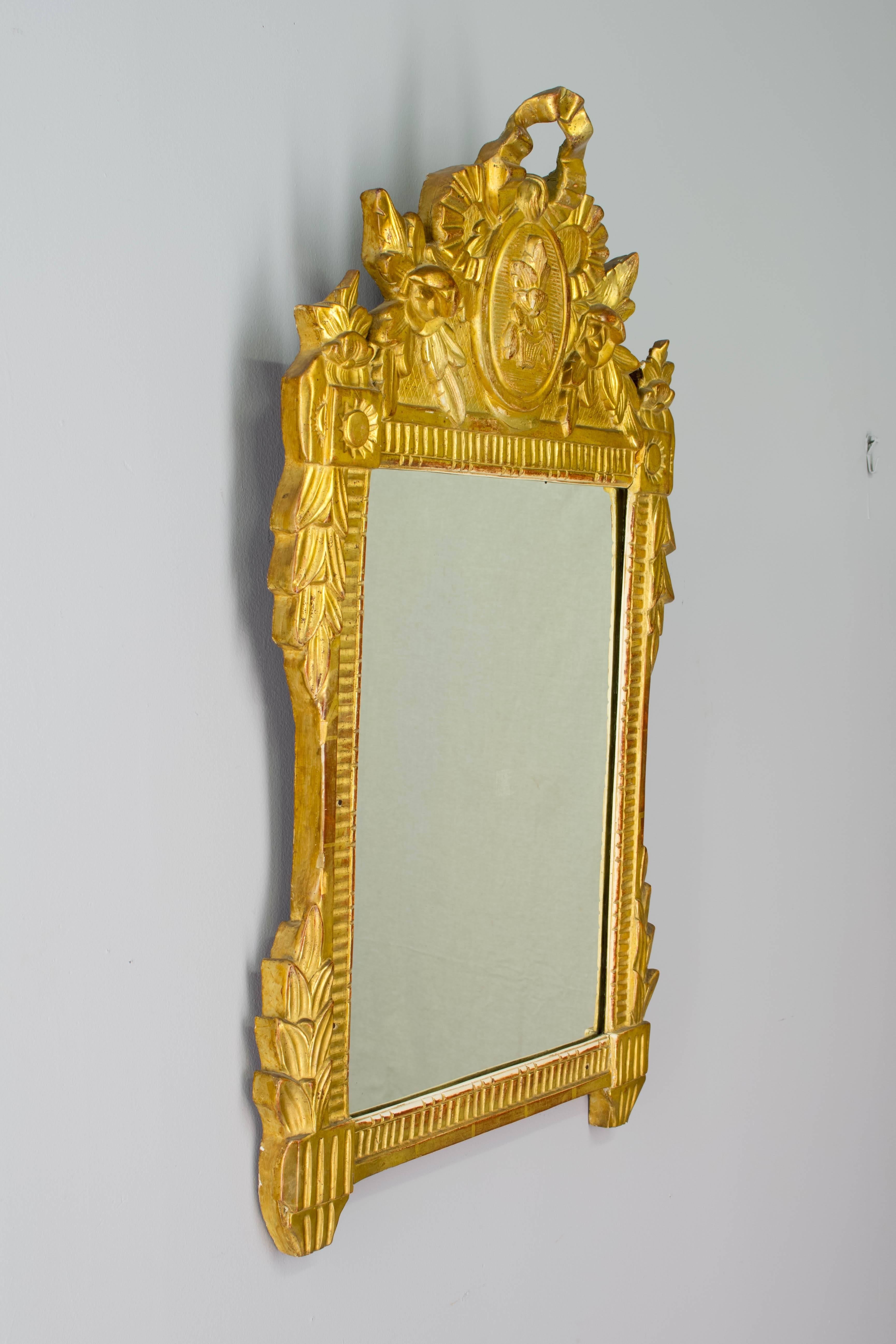 19th Century Louis XVI Style Gilded Mirror 1