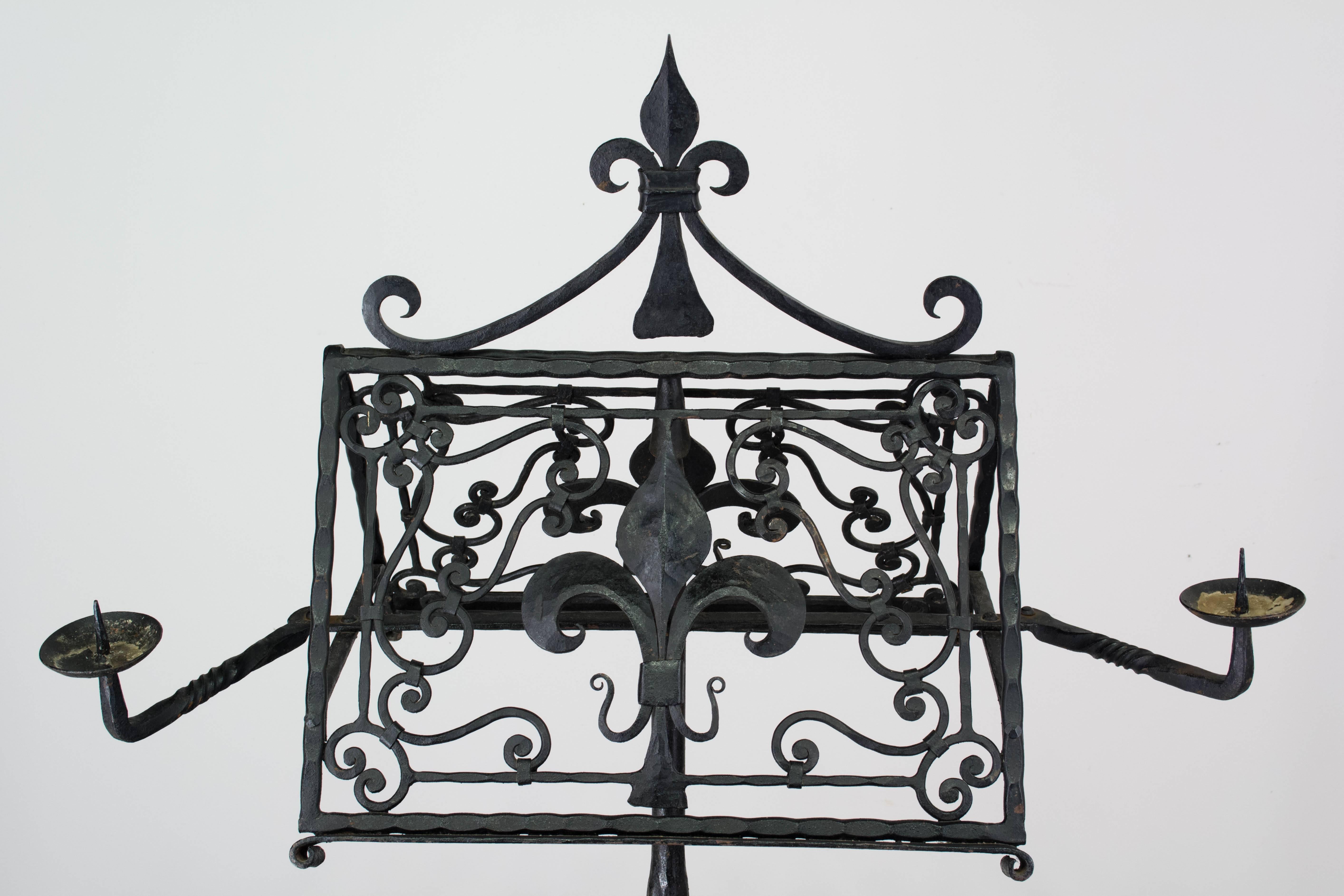 French Wrought Iron Lectern 1