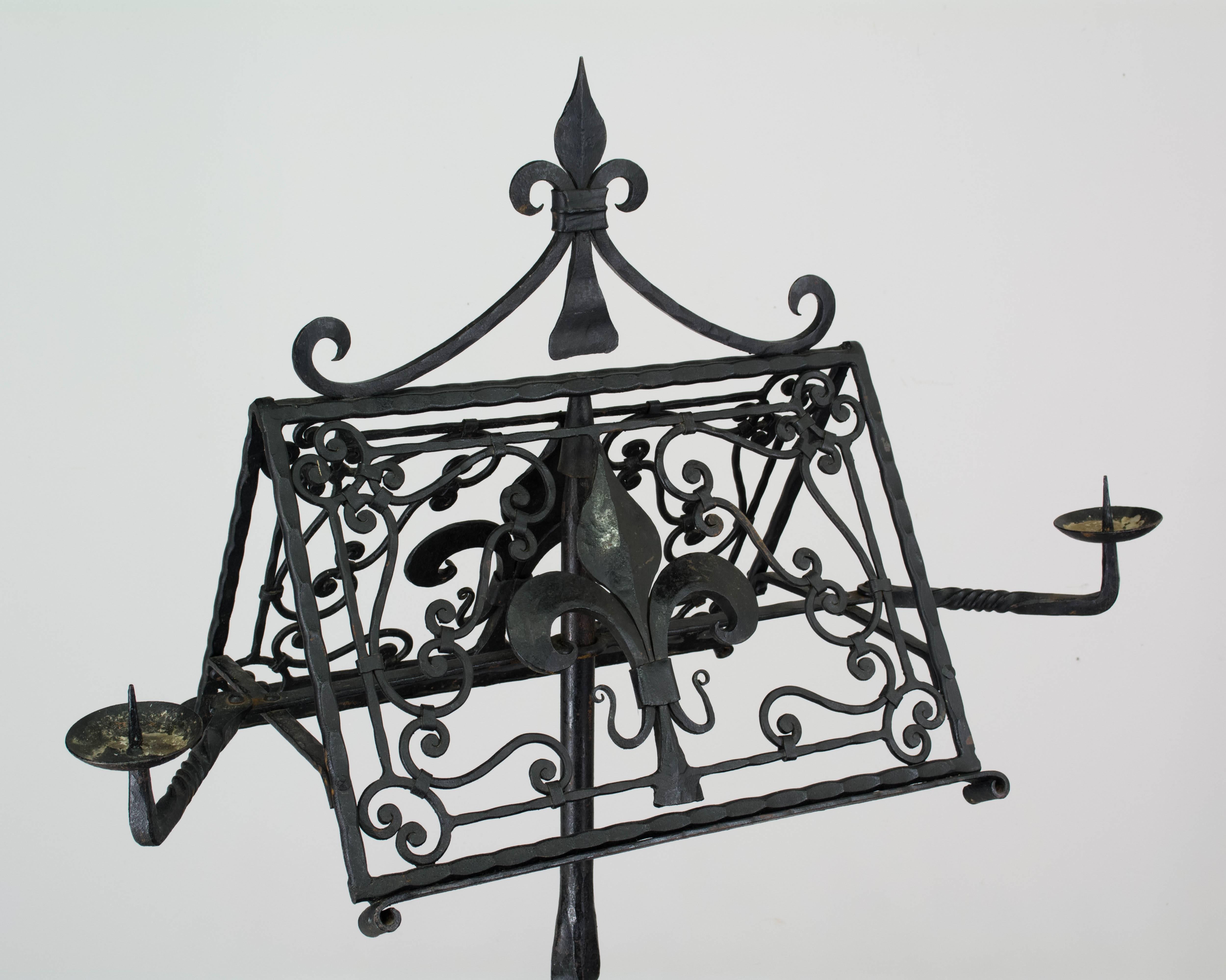 19th Century French Wrought Iron Lectern
