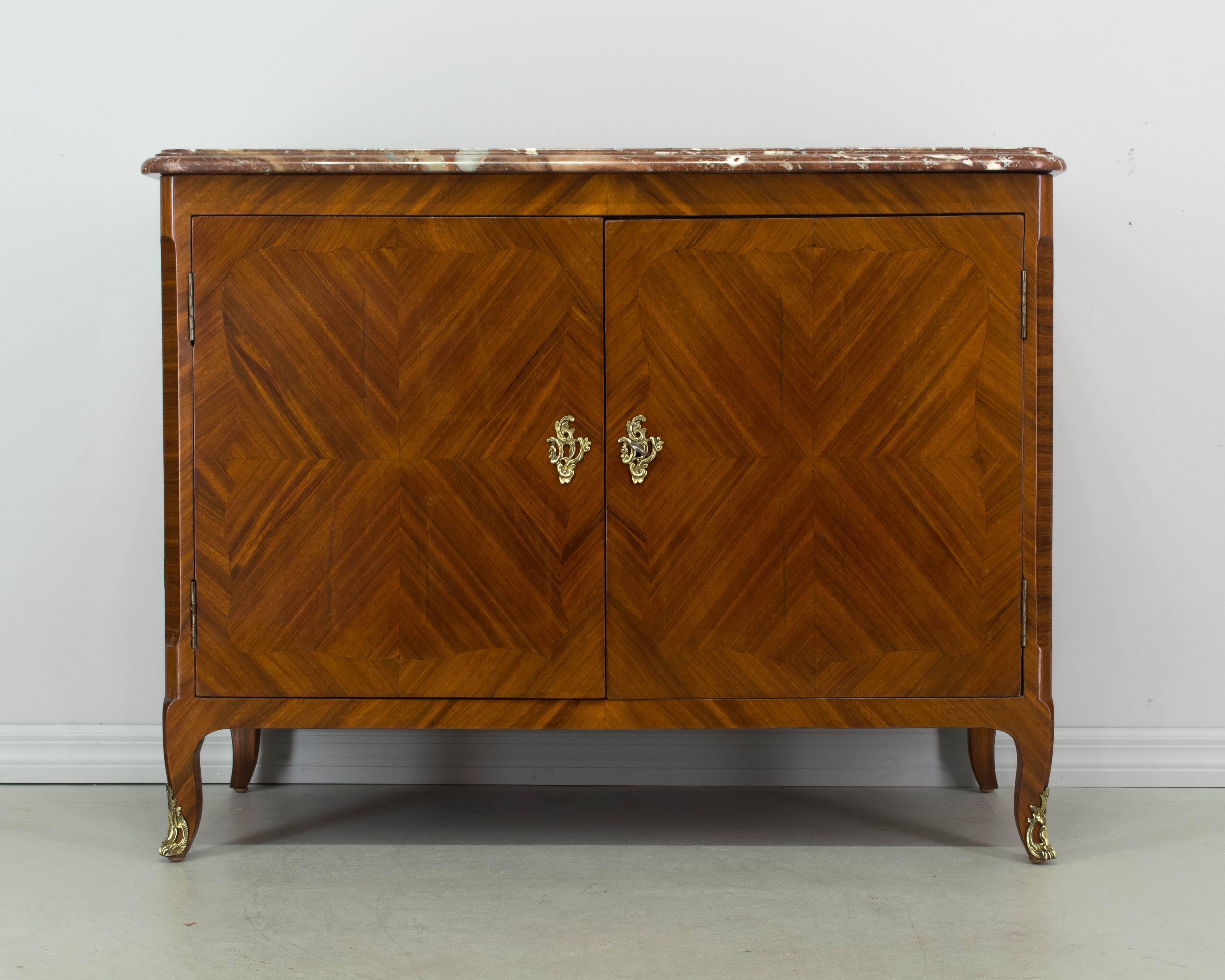 French 19th Century Louis XV Style Parisian Marquetry Buffet