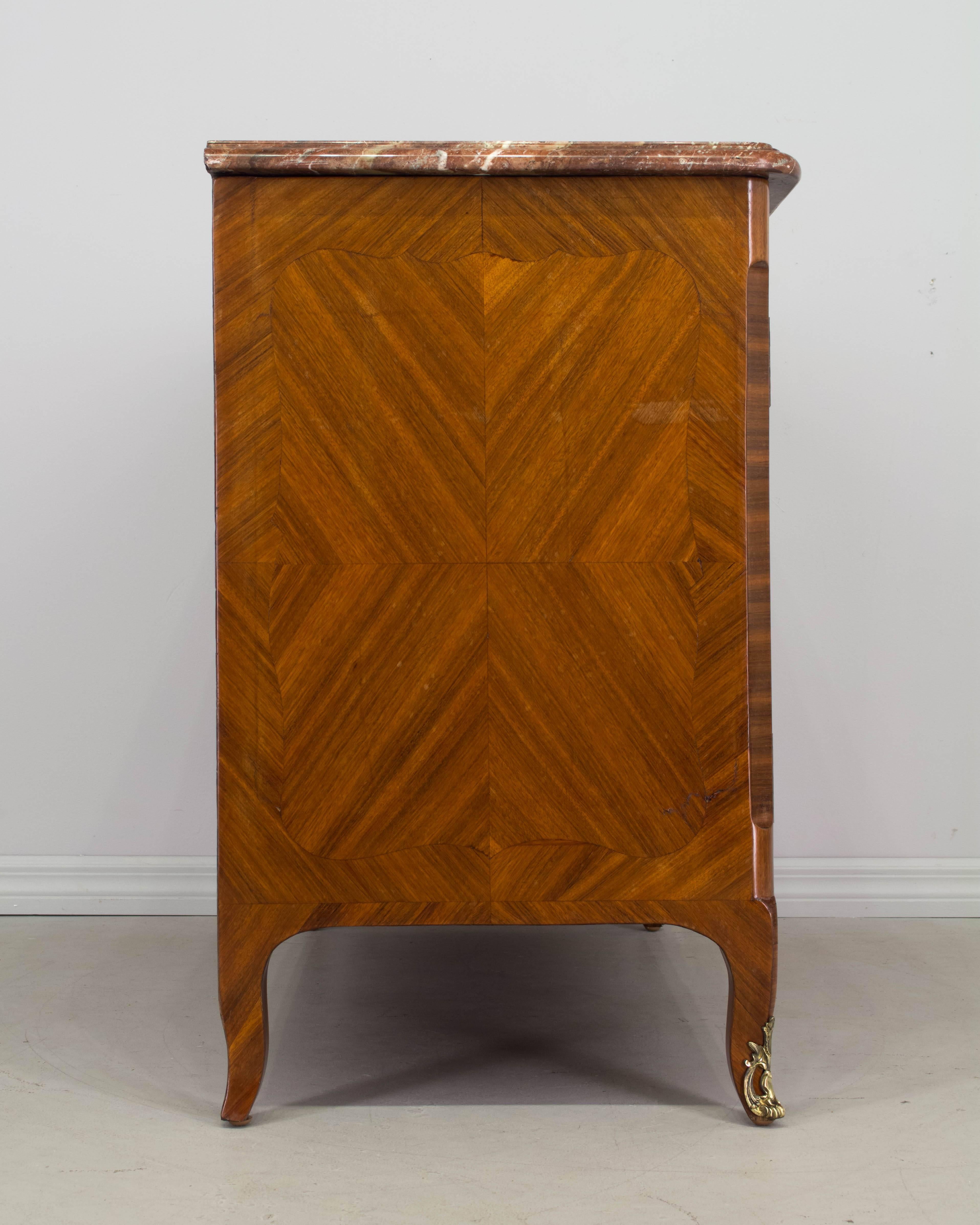 19th Century Louis XV Style Parisian Marquetry Buffet 2