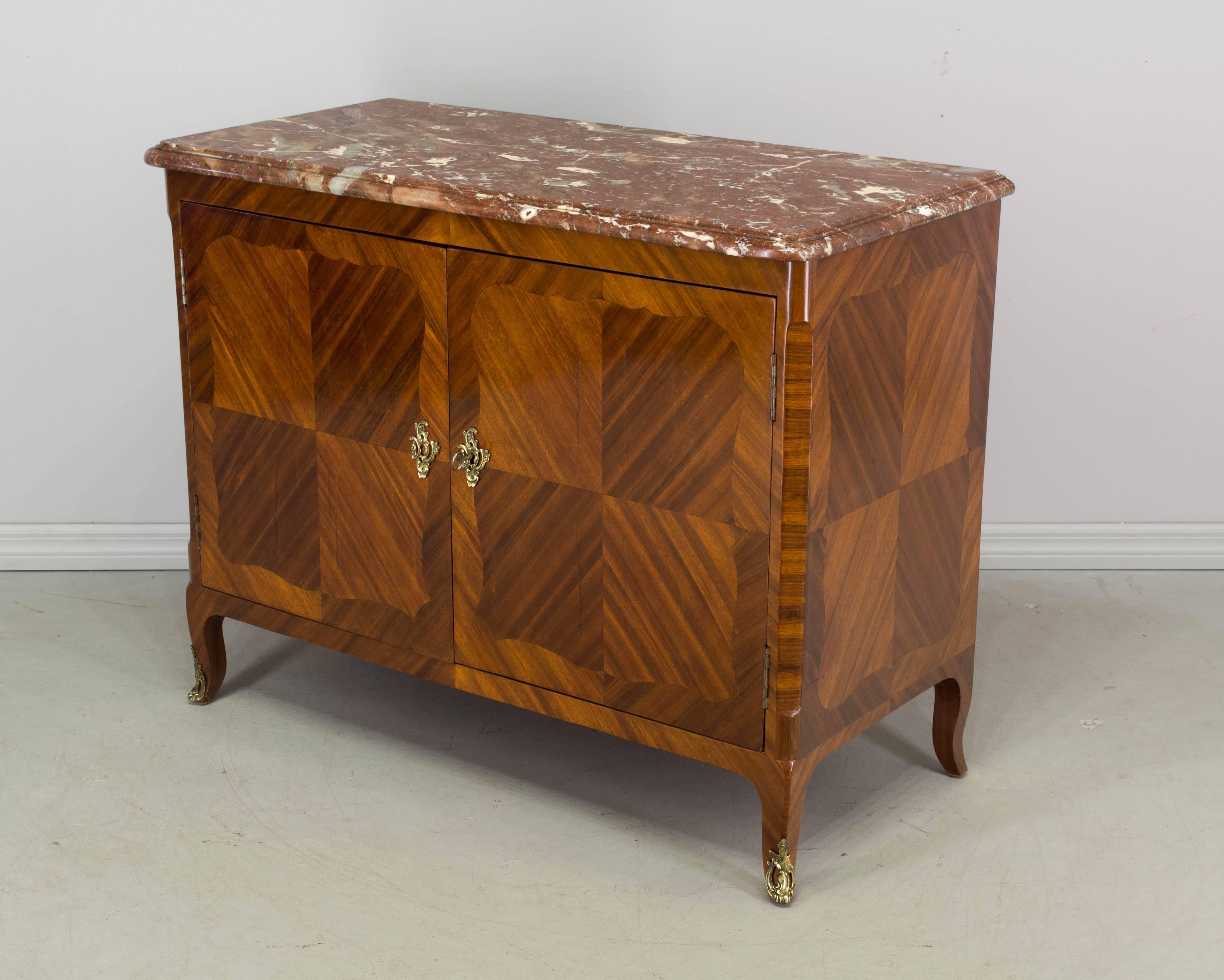 19th Century Louis XV Style Parisian Marquetry Buffet 1