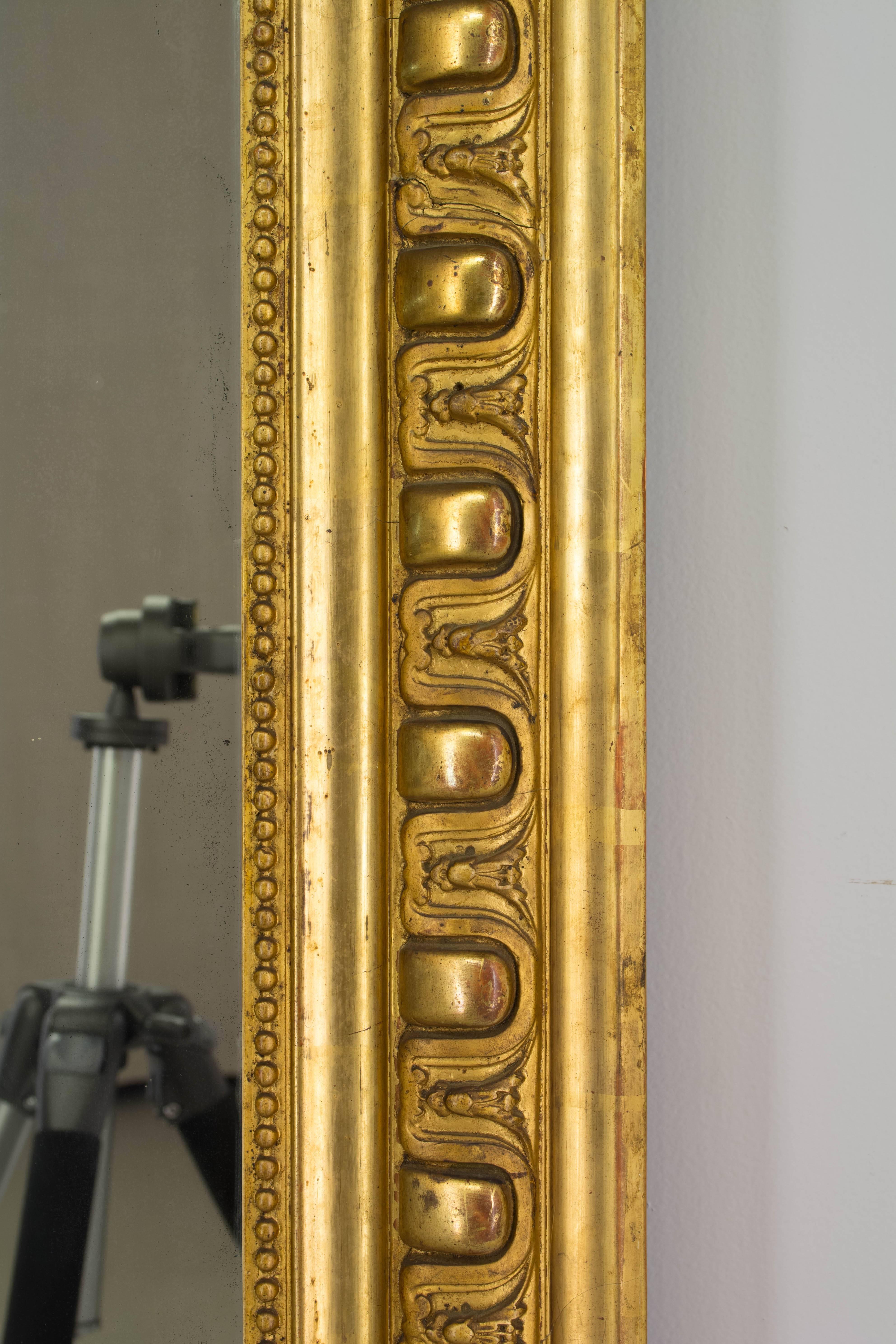 19th Century Louis-Philippe Gilded Mirror In Good Condition In Winter Park, FL