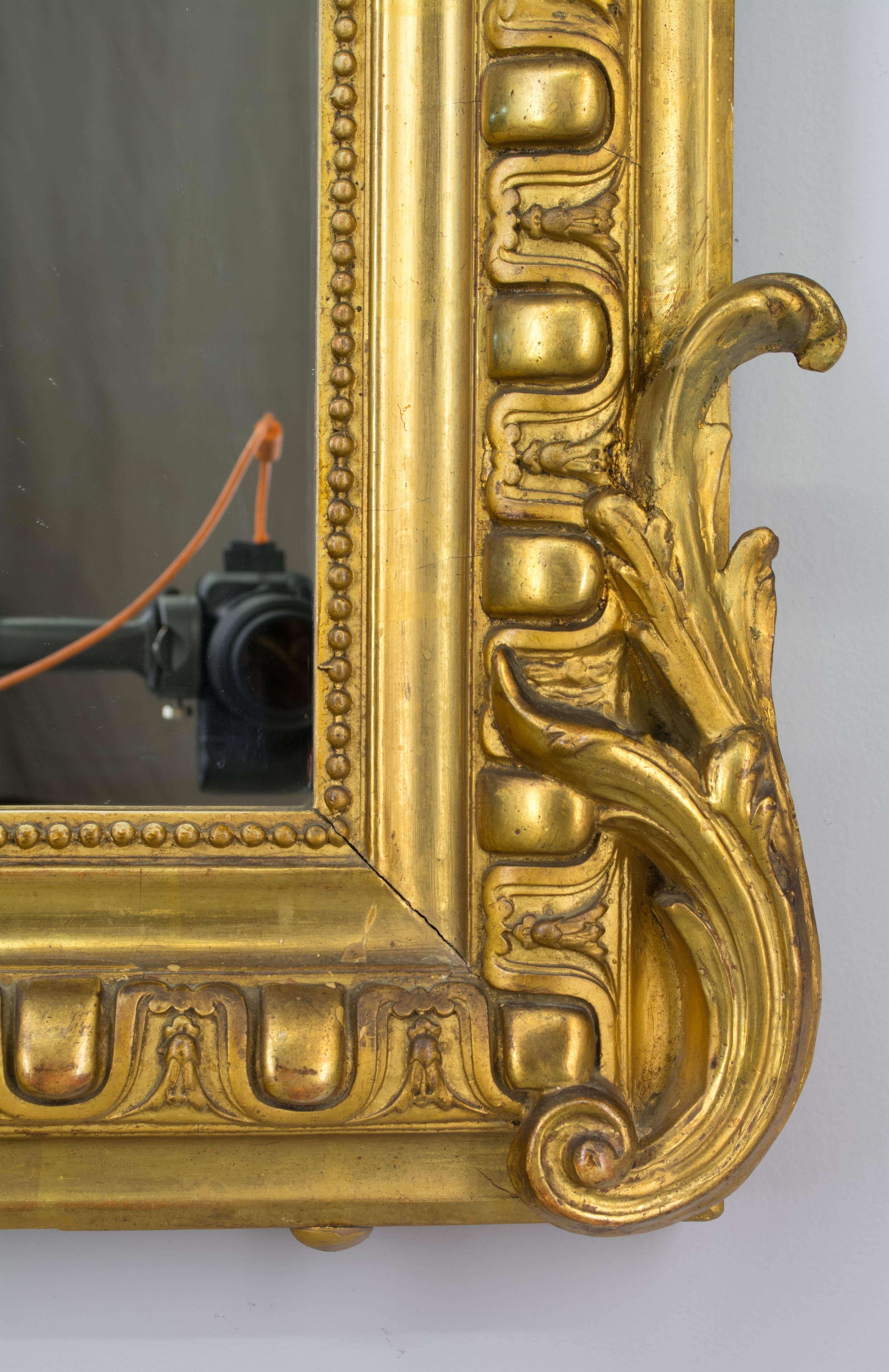 19th Century Louis-Philippe Gilded Mirror 3