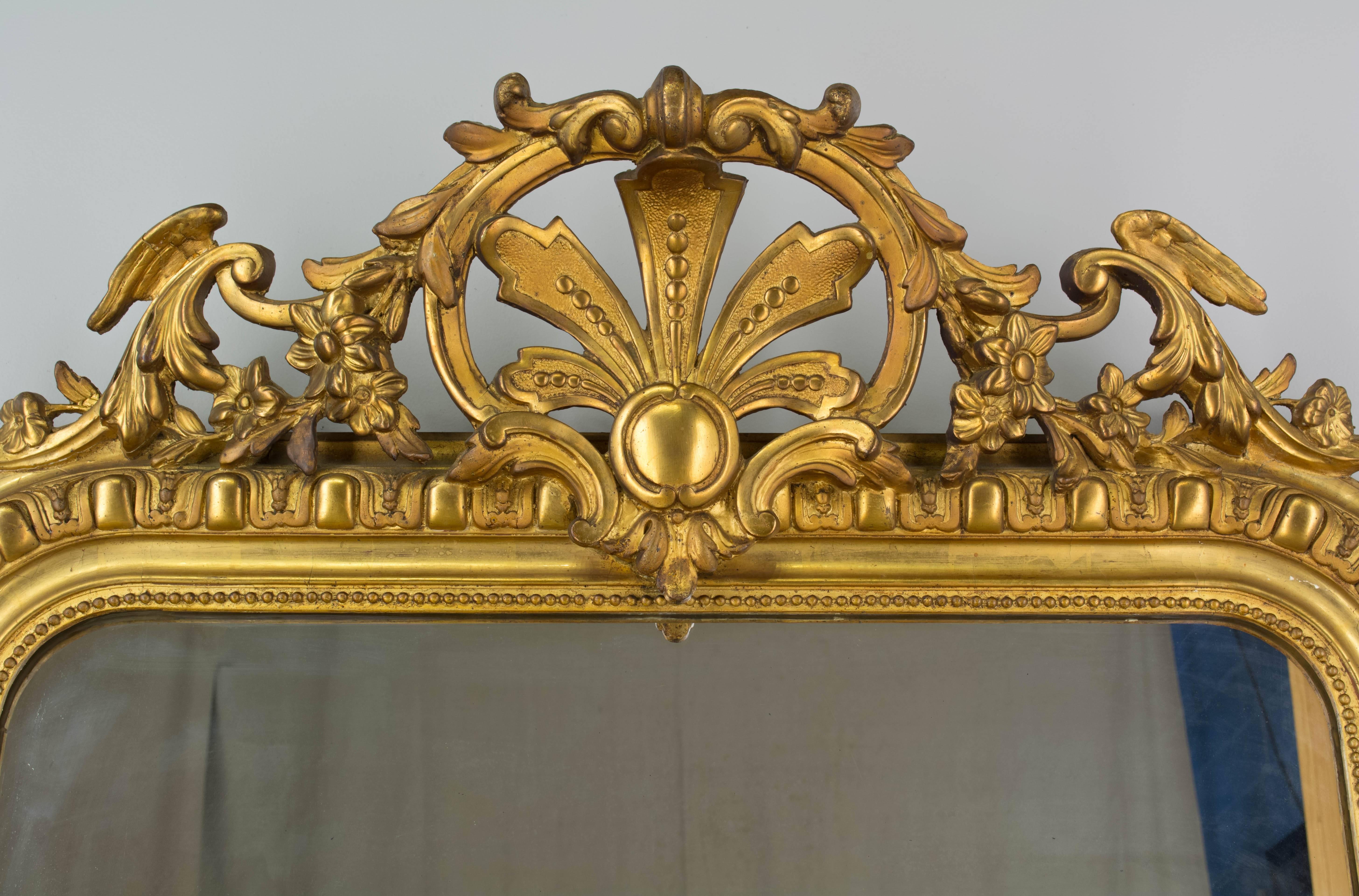Louis Philippe 19th Century Louis-Philippe Gilded Mirror