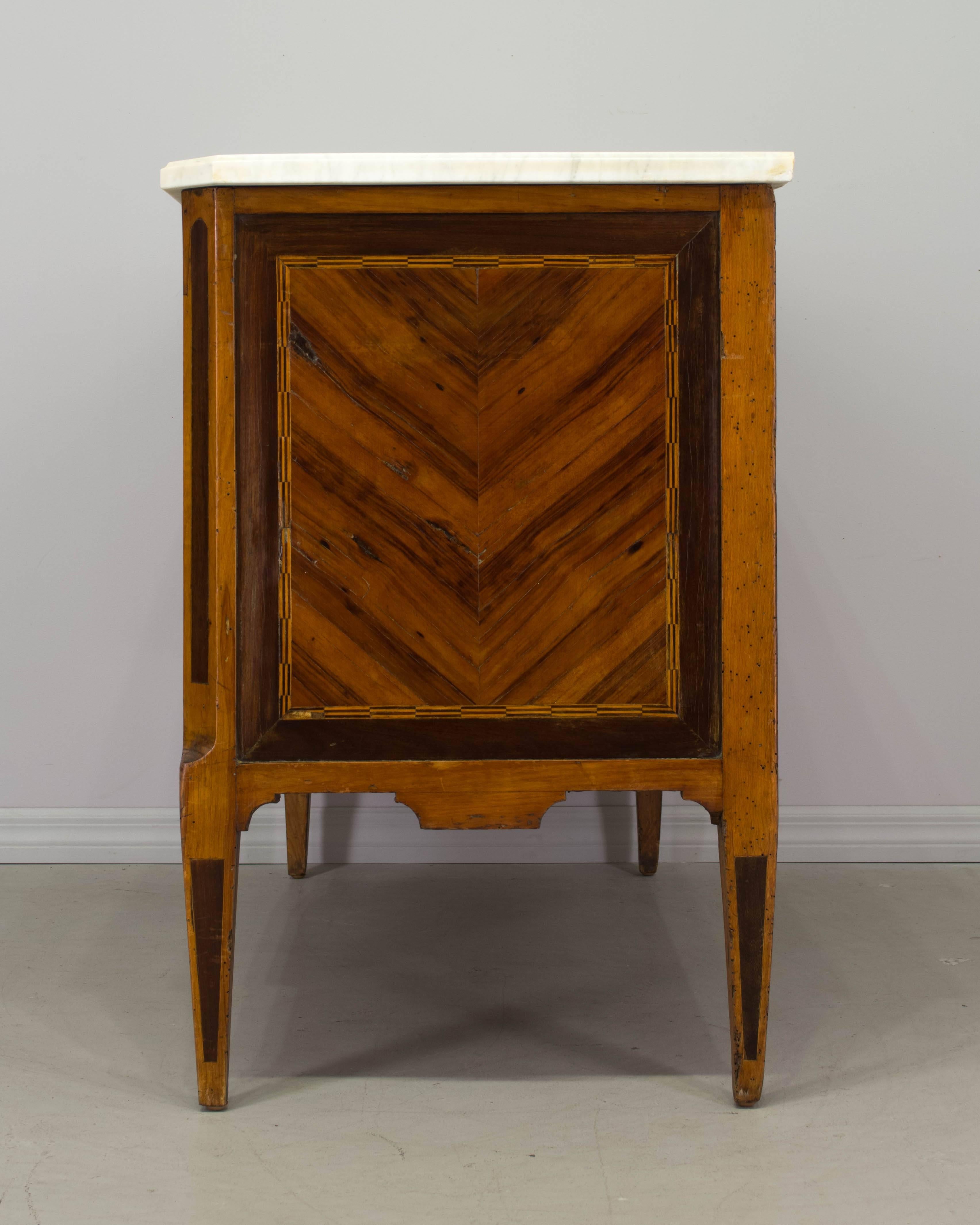 18th Century Louis XVI Marquetry Commode 1