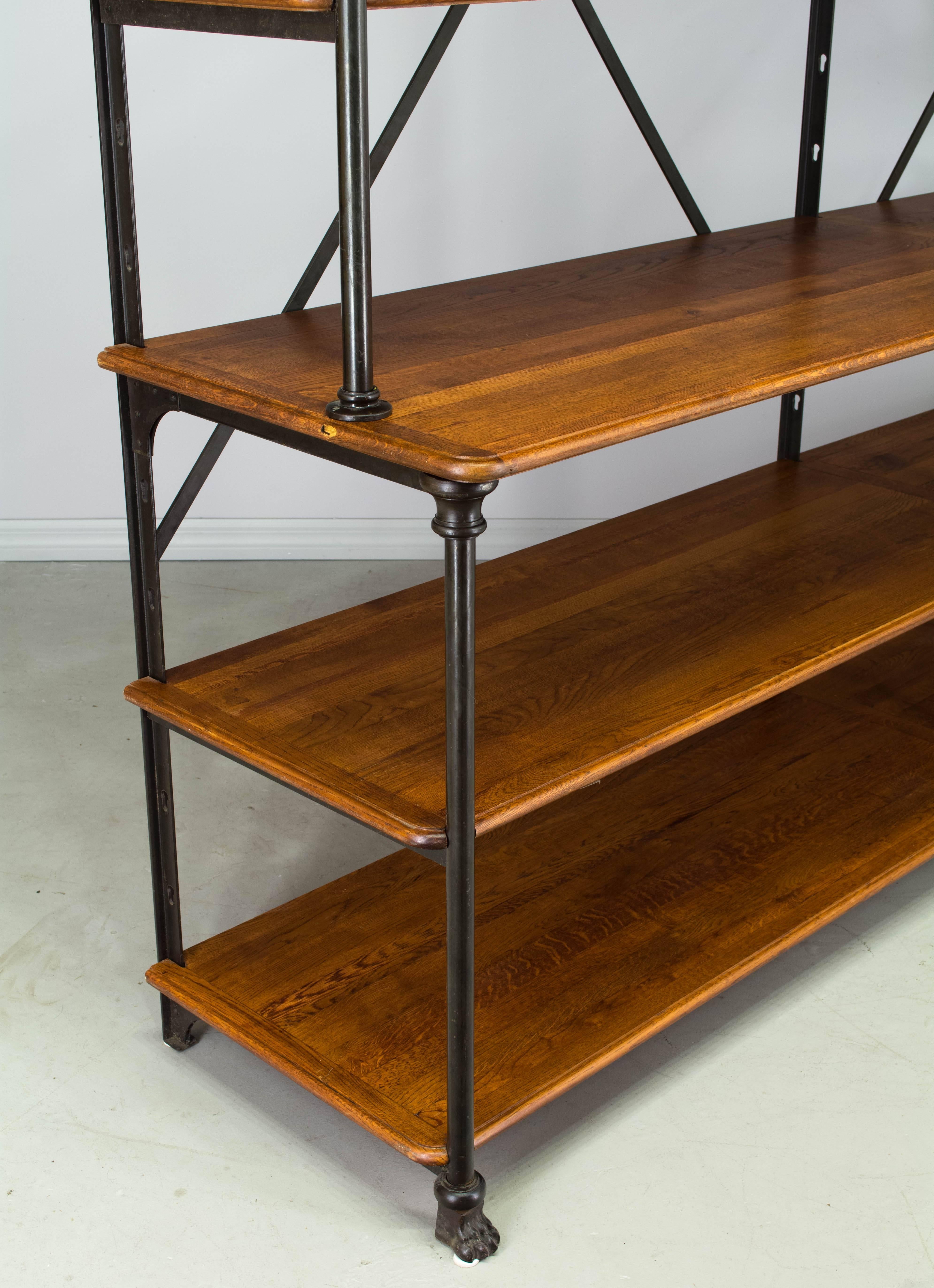 20th Century Parisian Industrial Shelving  In Excellent Condition In Winter Park, FL