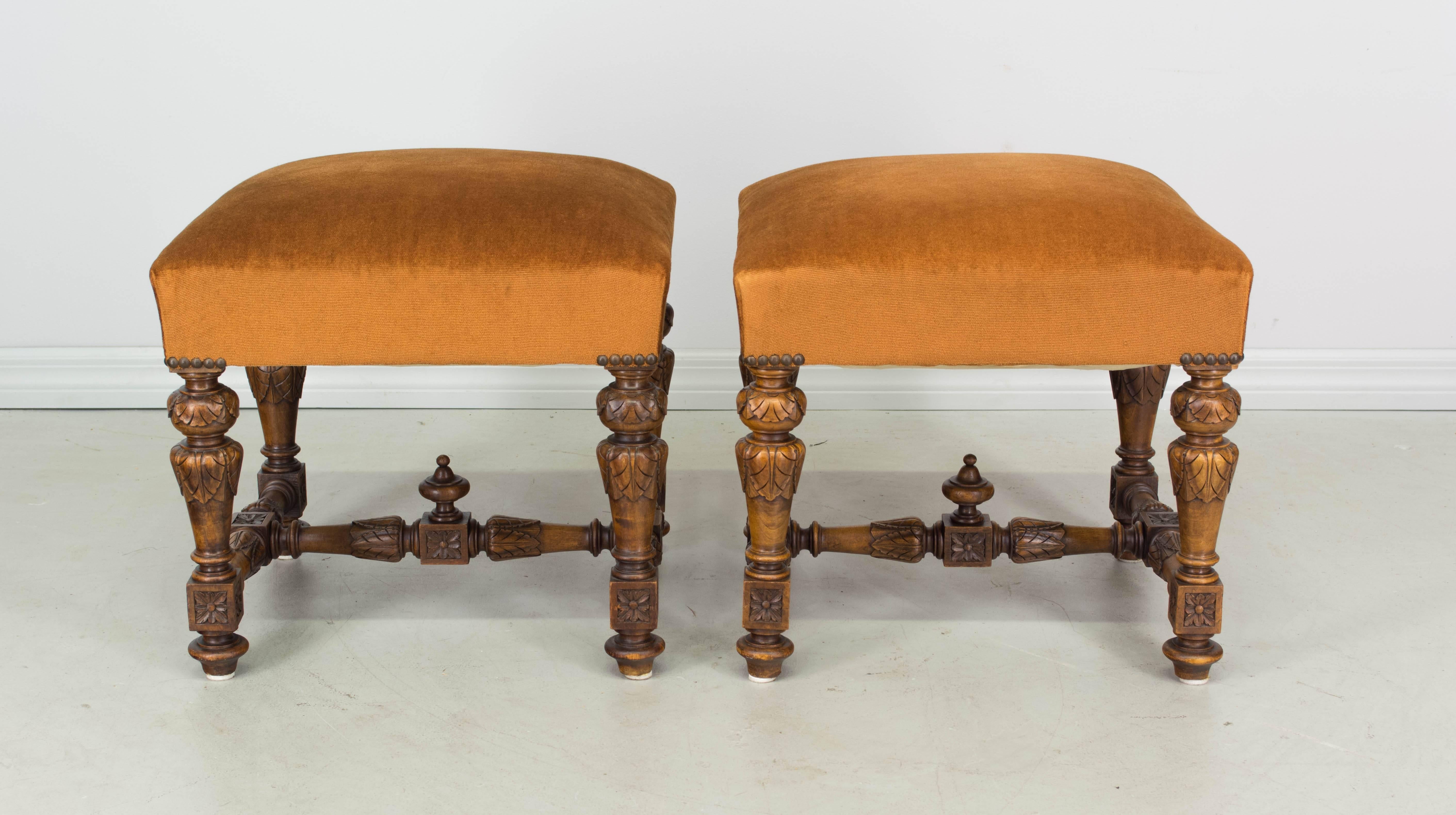 Renaissance Pair of French Stools