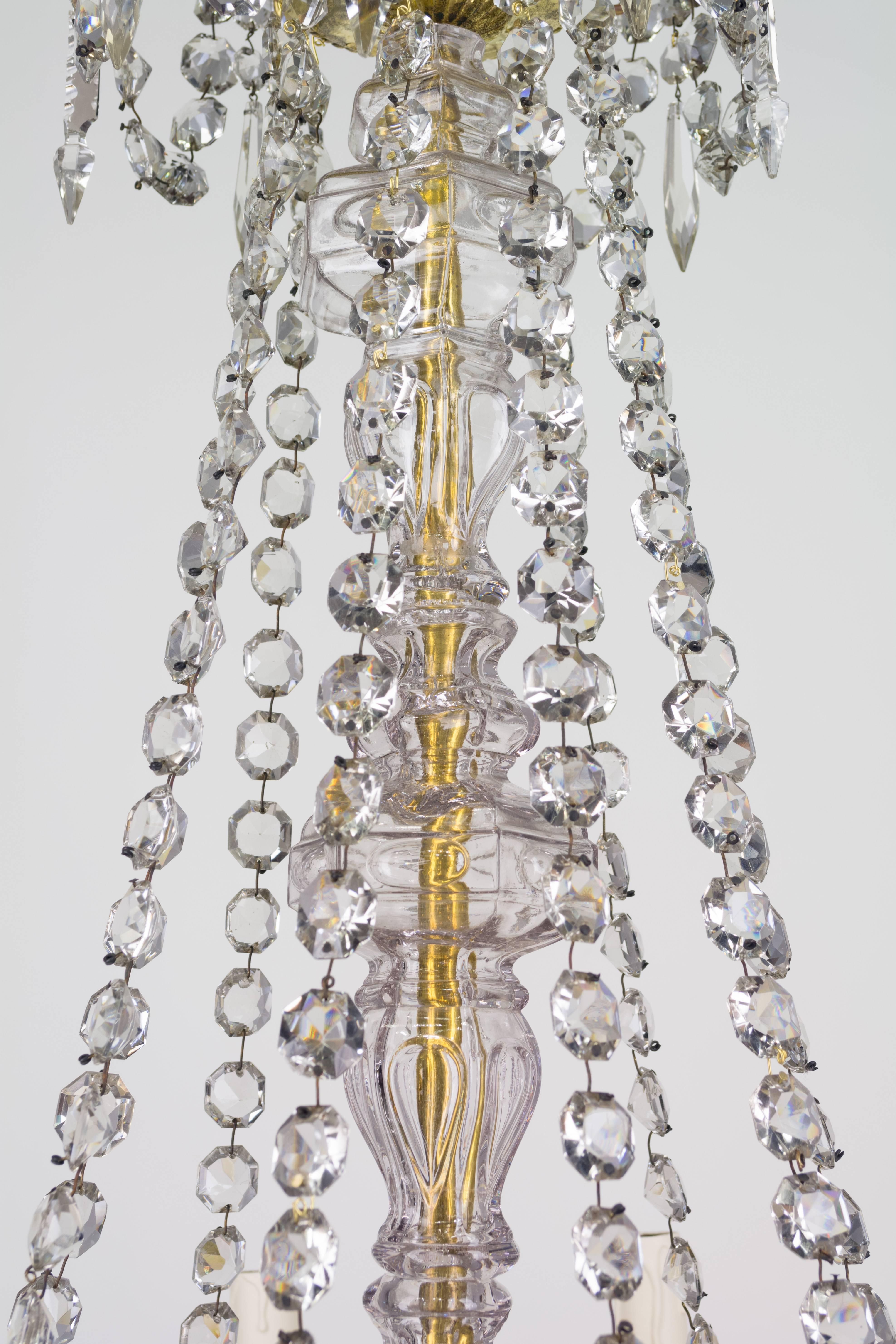 Louis XV 19th Century French Crystal Chandelier
