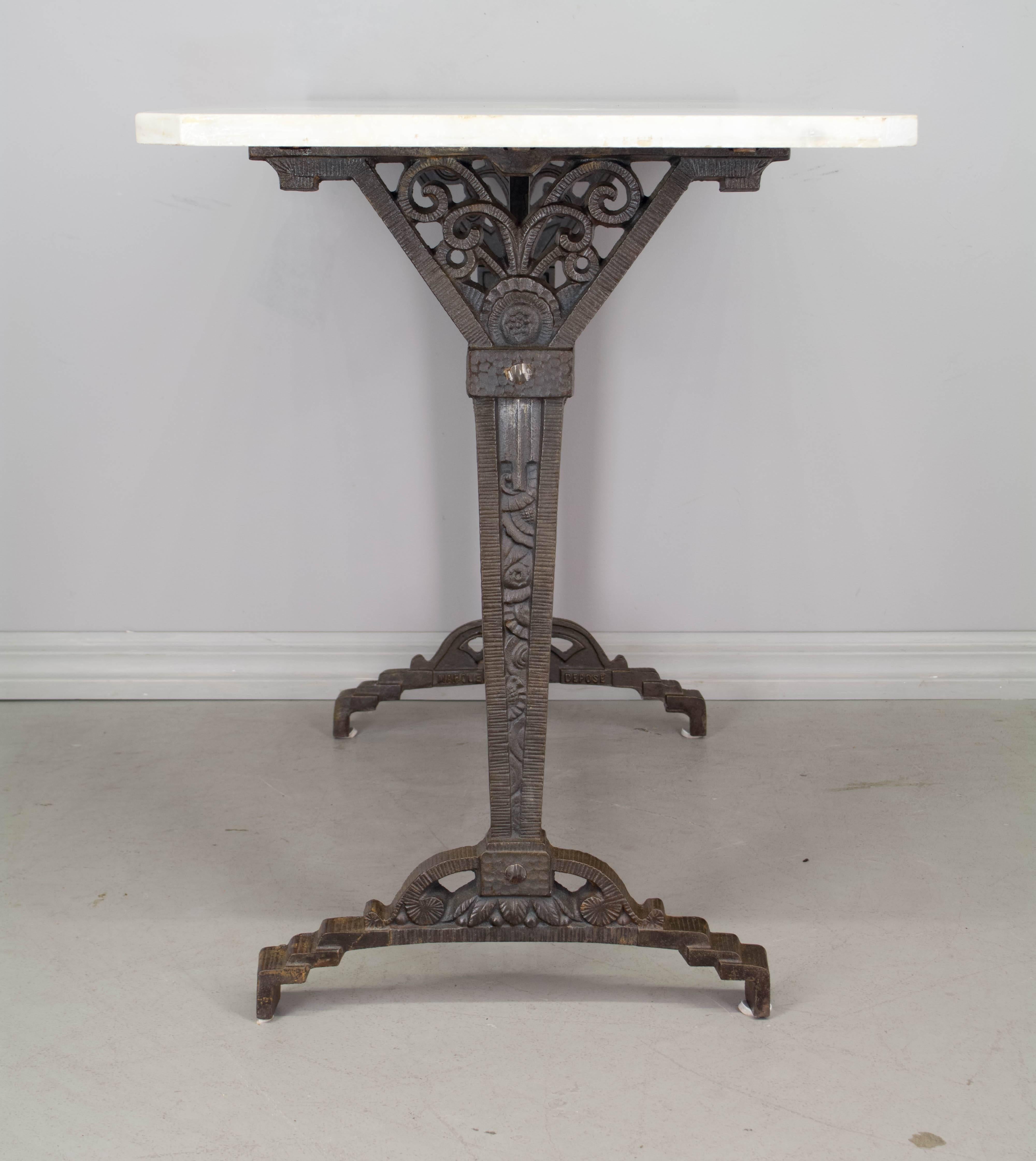 20th Century French Art Deco Bistro Table
