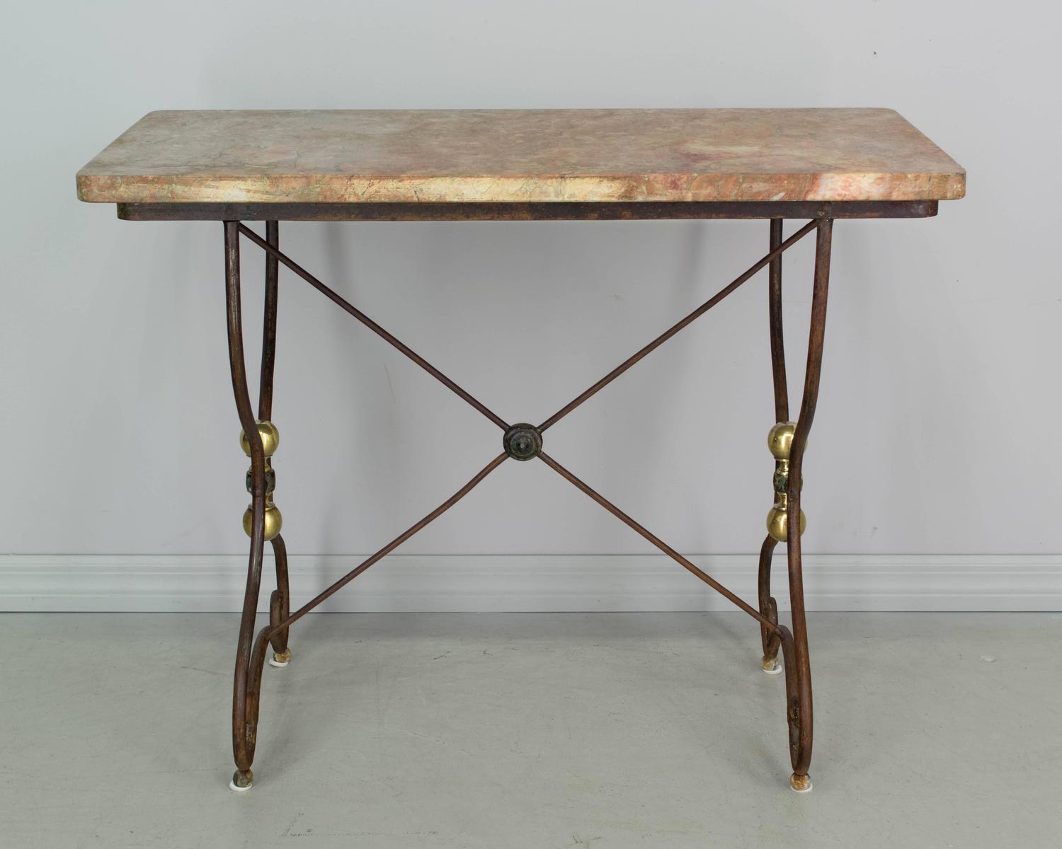 French MarbleTop Pastry Table at 1stdibs