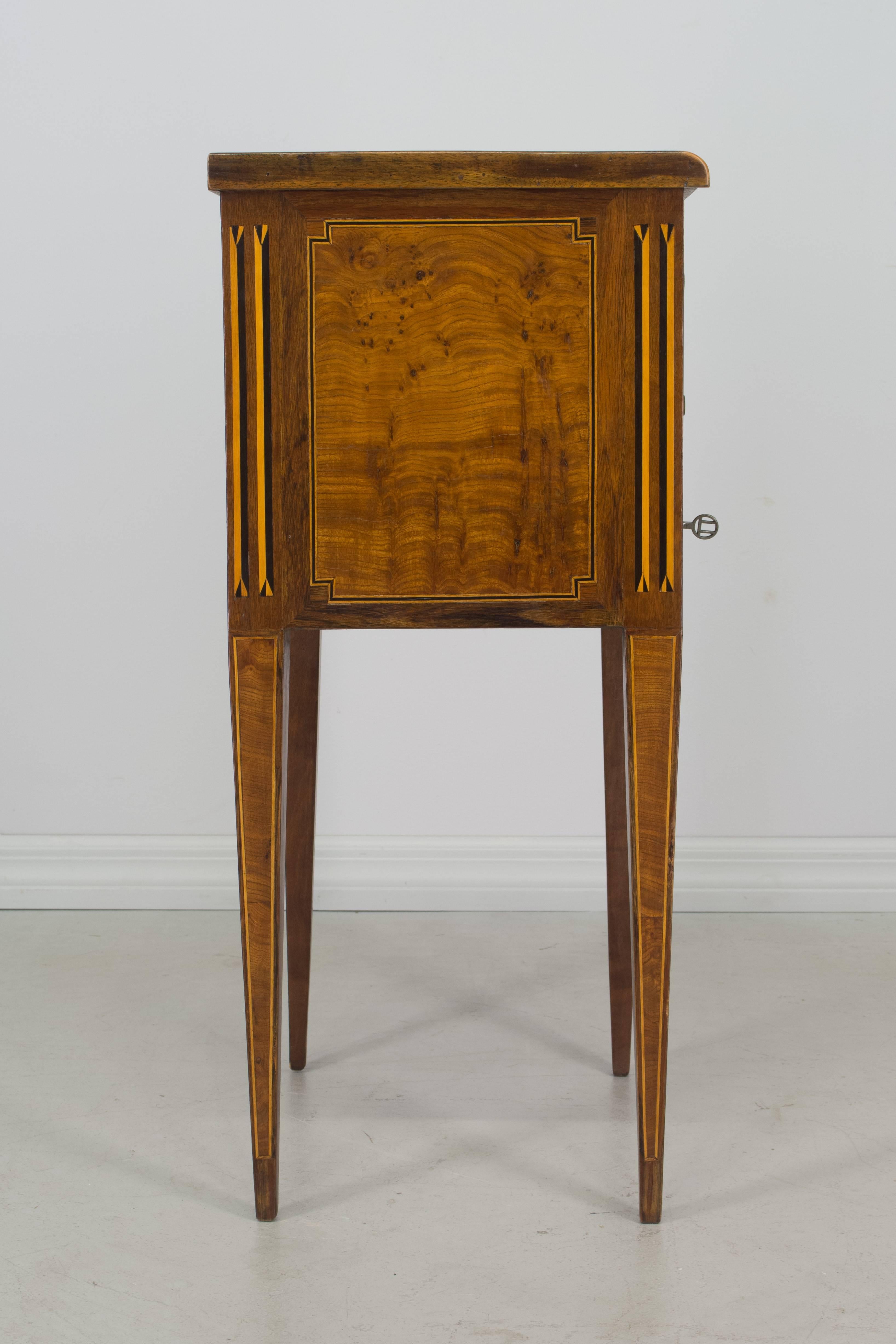 20th Century Louis XVI Style Marquetry Side Table
