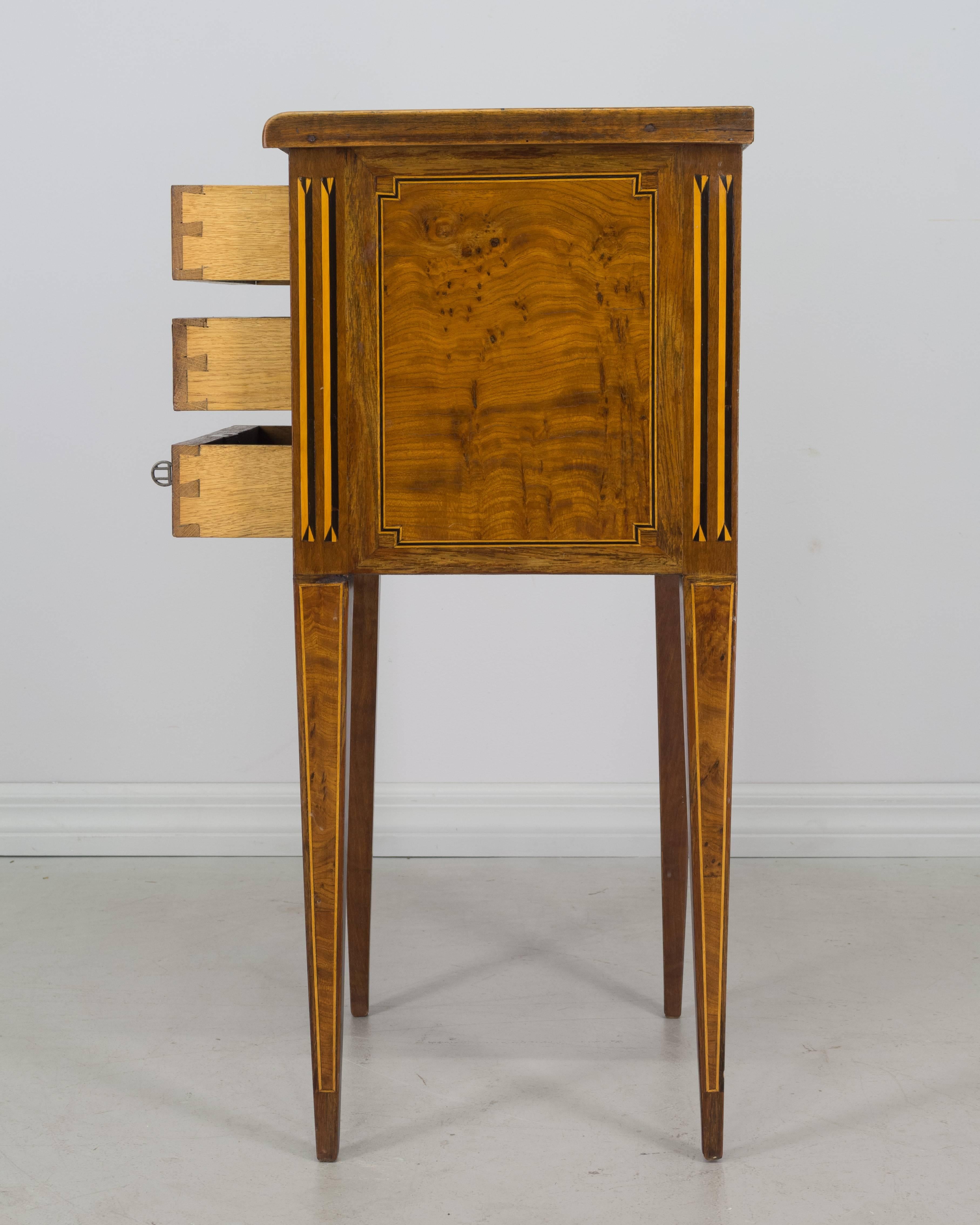 Louis XVI Style Marquetry Side Table 2