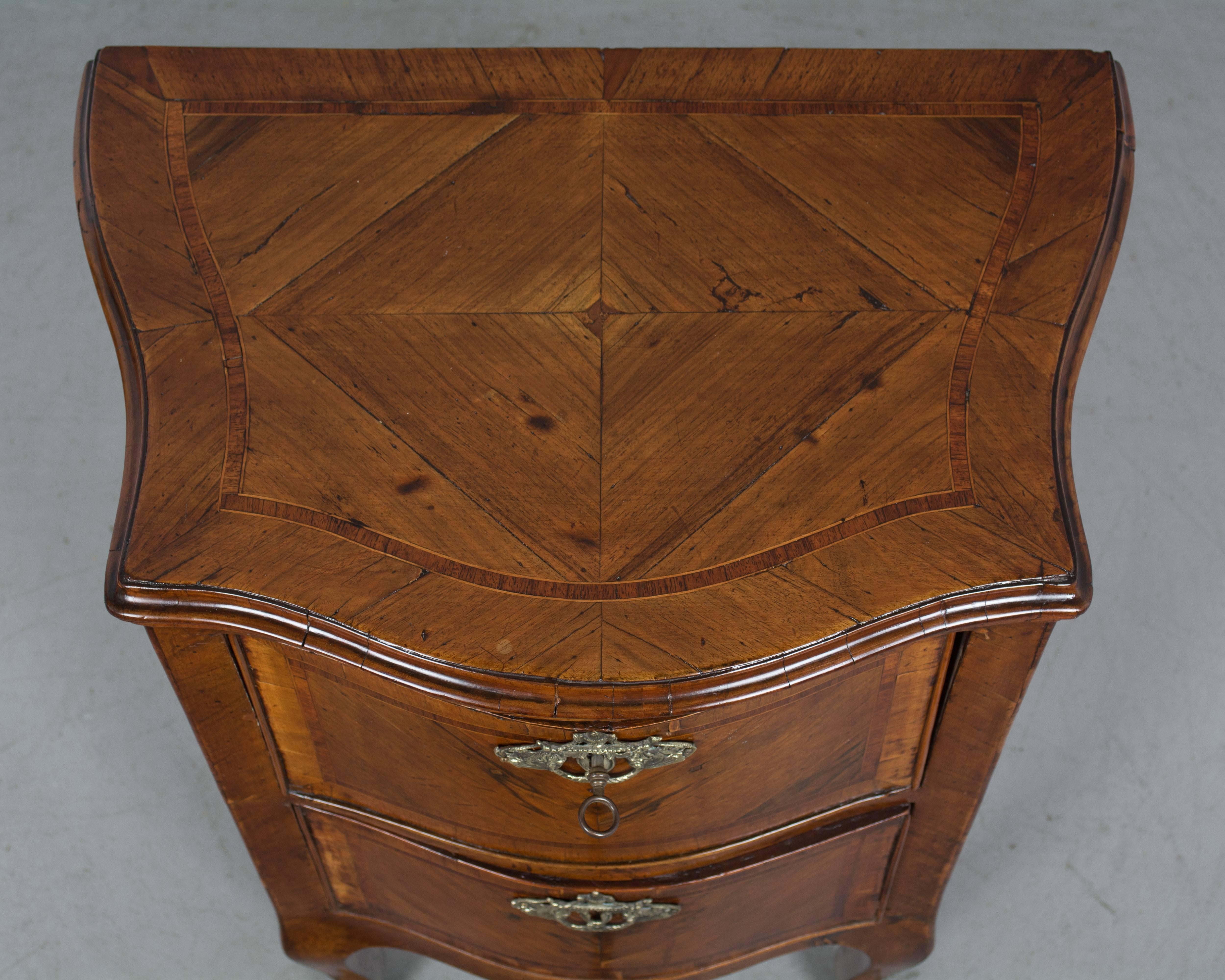 18th Century and Earlier 18th Century Italian Inlaid Commodito or Small Chest