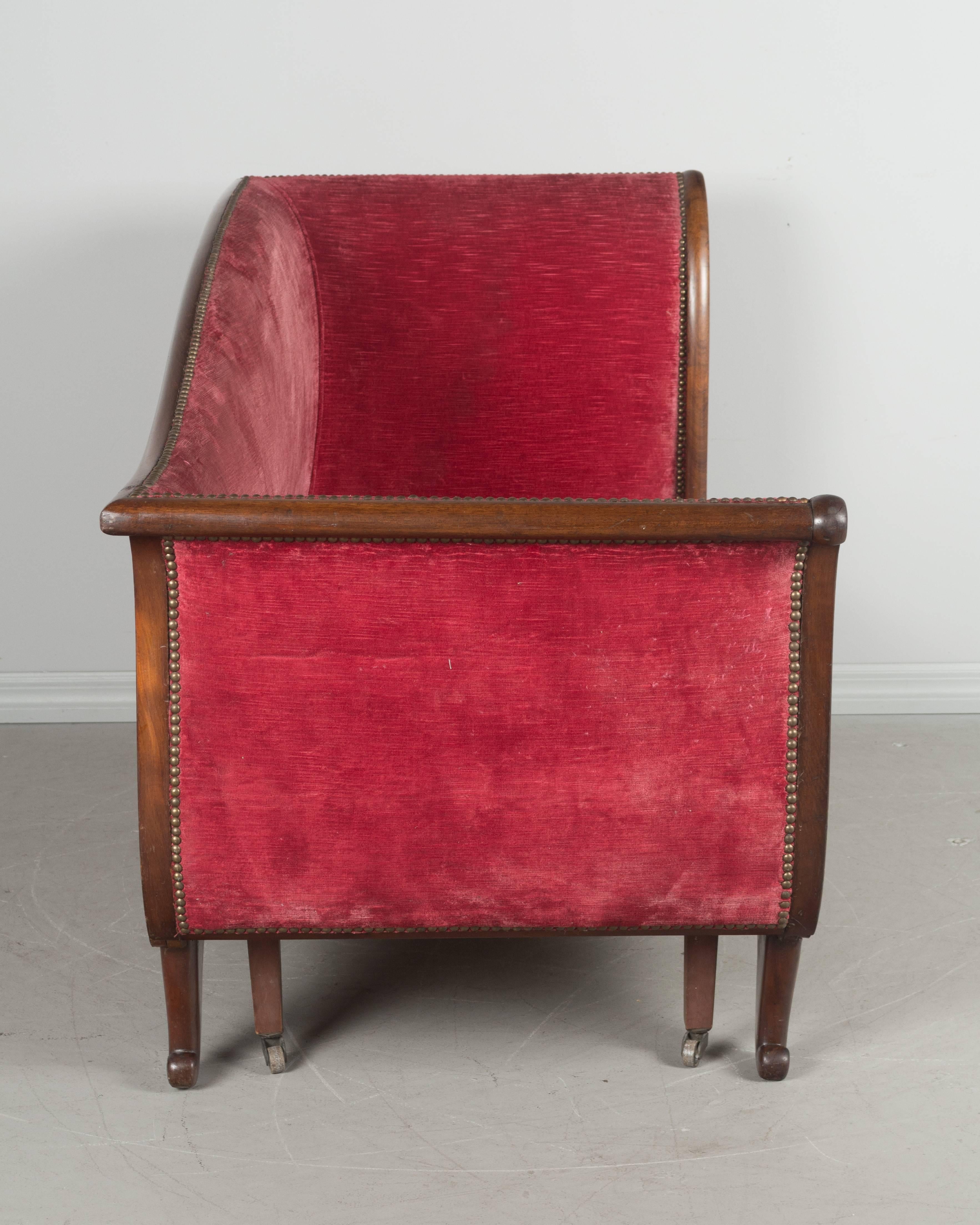 19th Century French Empire Style Settee 5
