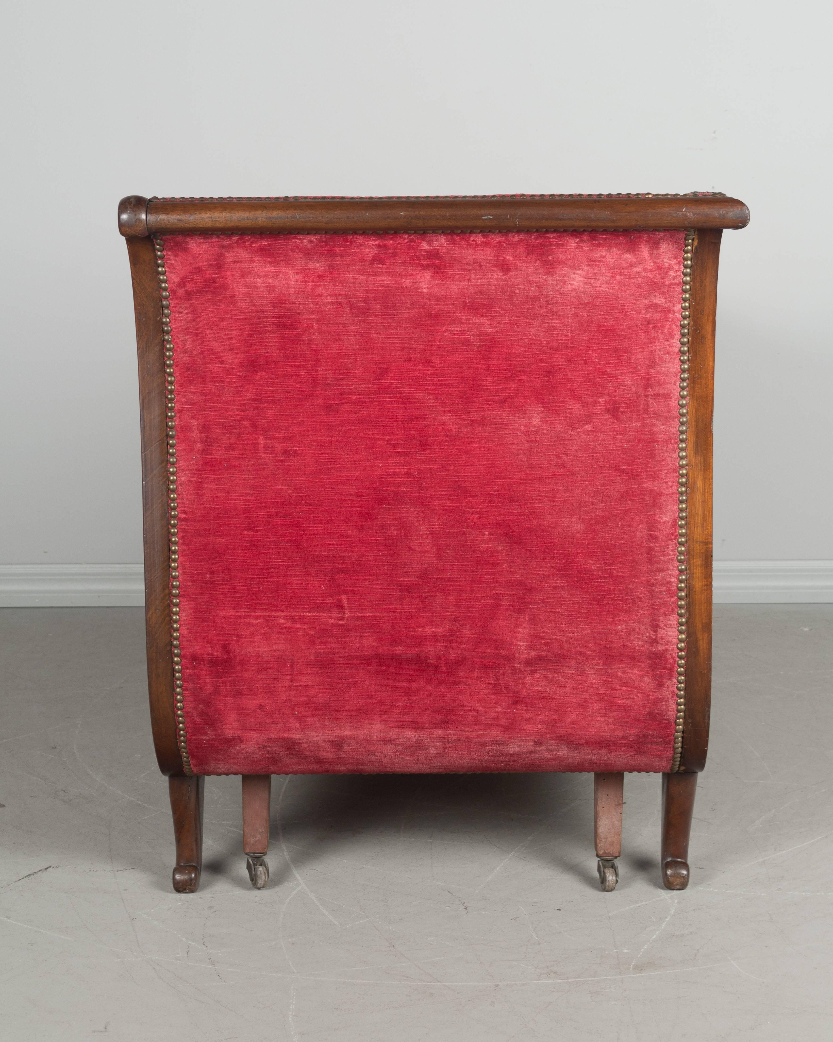 19th Century French Empire Style Settee 6
