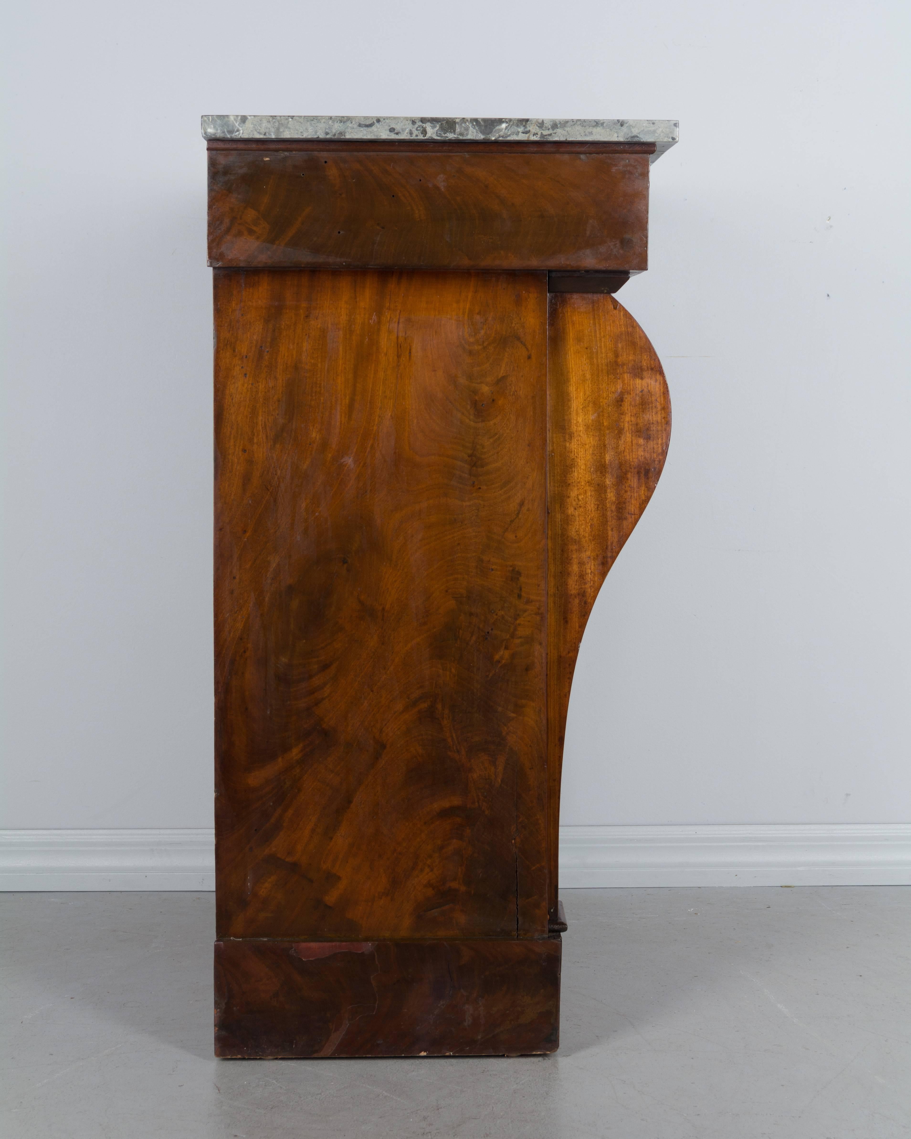 19th Century French Empire Marble Top Cabinet 2