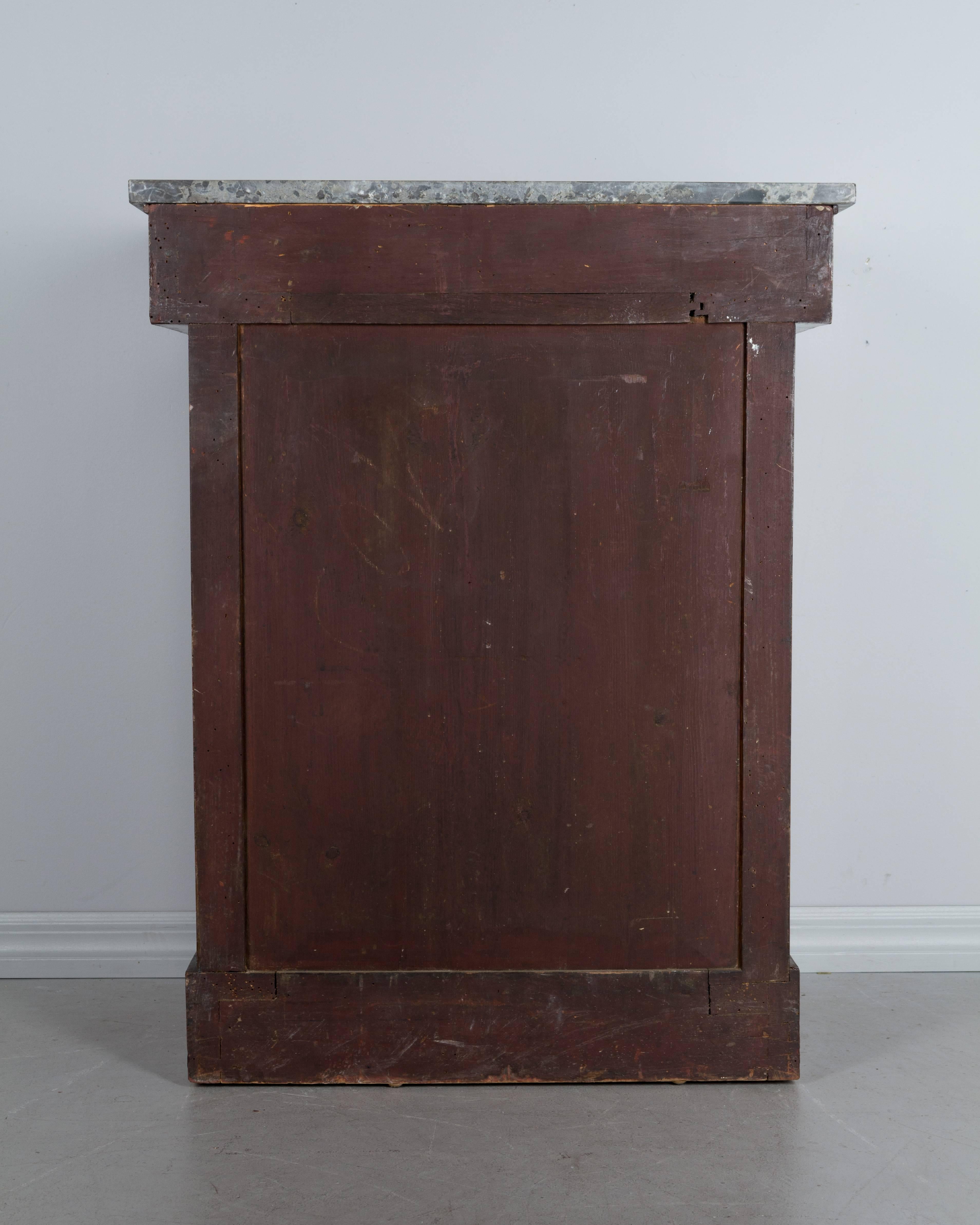 19th Century French Empire Marble Top Cabinet 7
