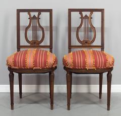 Pair of 19th Century Louis XVI Style Parlor Chairs